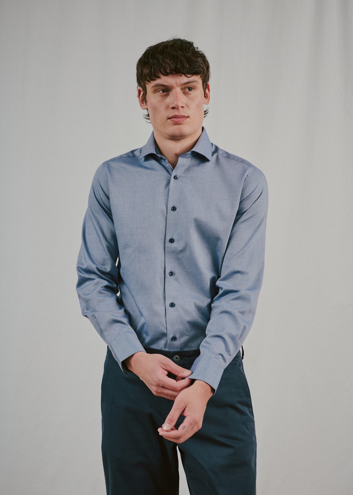 BS Jussi Modern Fit Skjorta - Navy