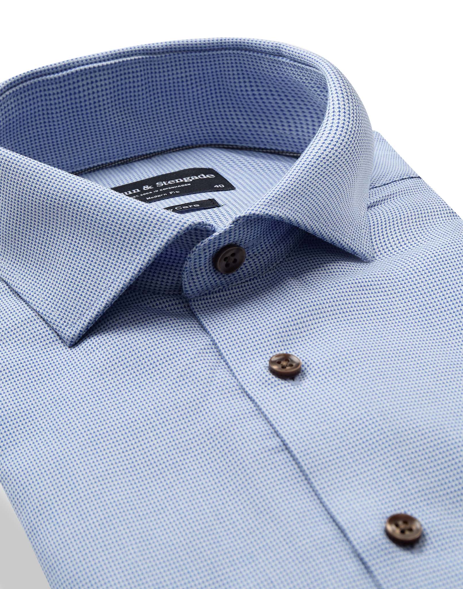 BS Kofod Modern Fit Skjorta - Light Blue