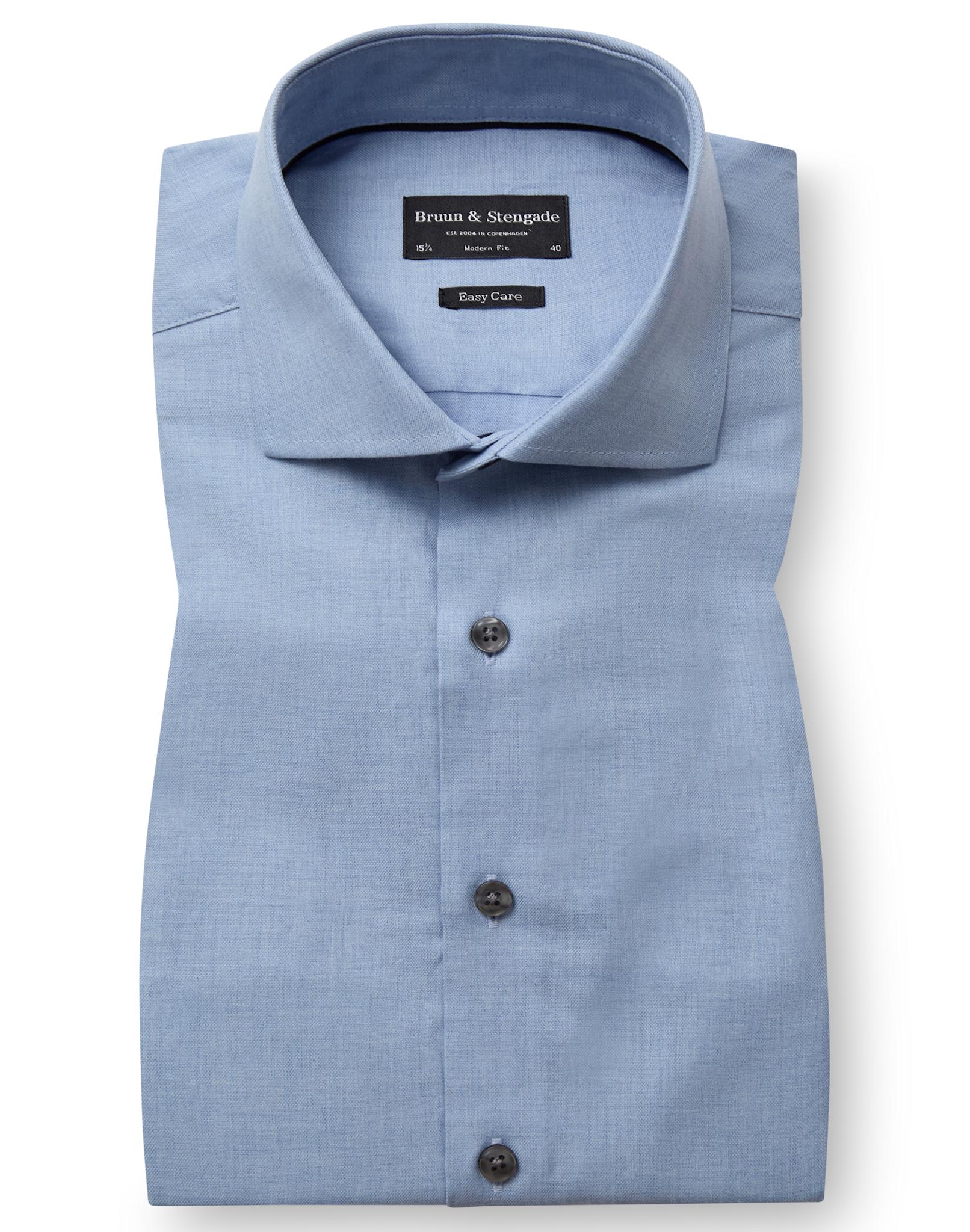 BS Holme Modern Fit Skjorta - Light Blue