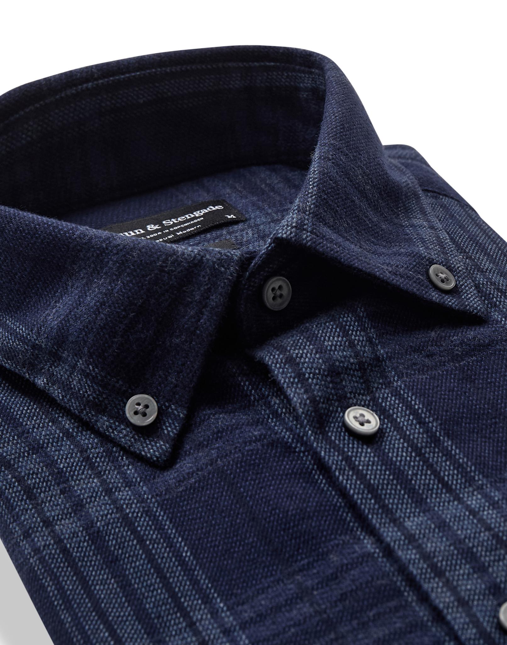 BS Sihamoni Casual Modern Fit Skjorta - Blue