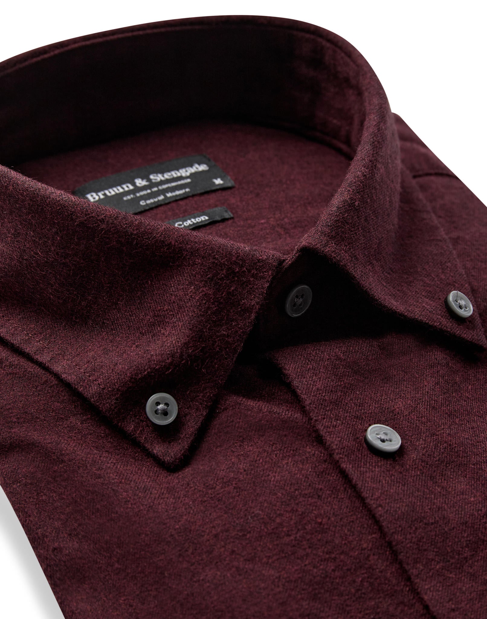 BS Akihito Casual Modern Fit Skjorta - Bordeaux