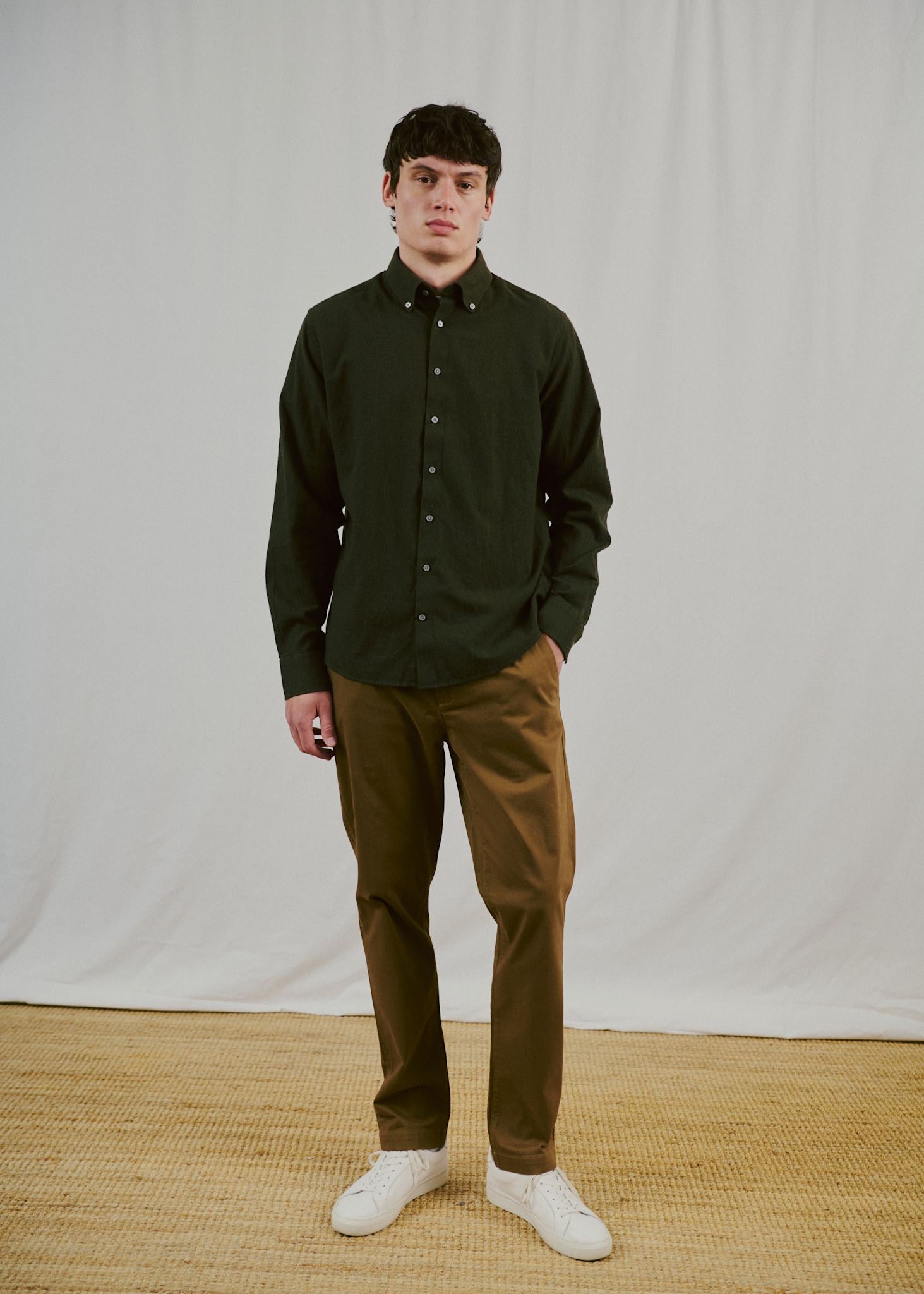 BS Akihito Casual Modern Fit Skjorta - Green