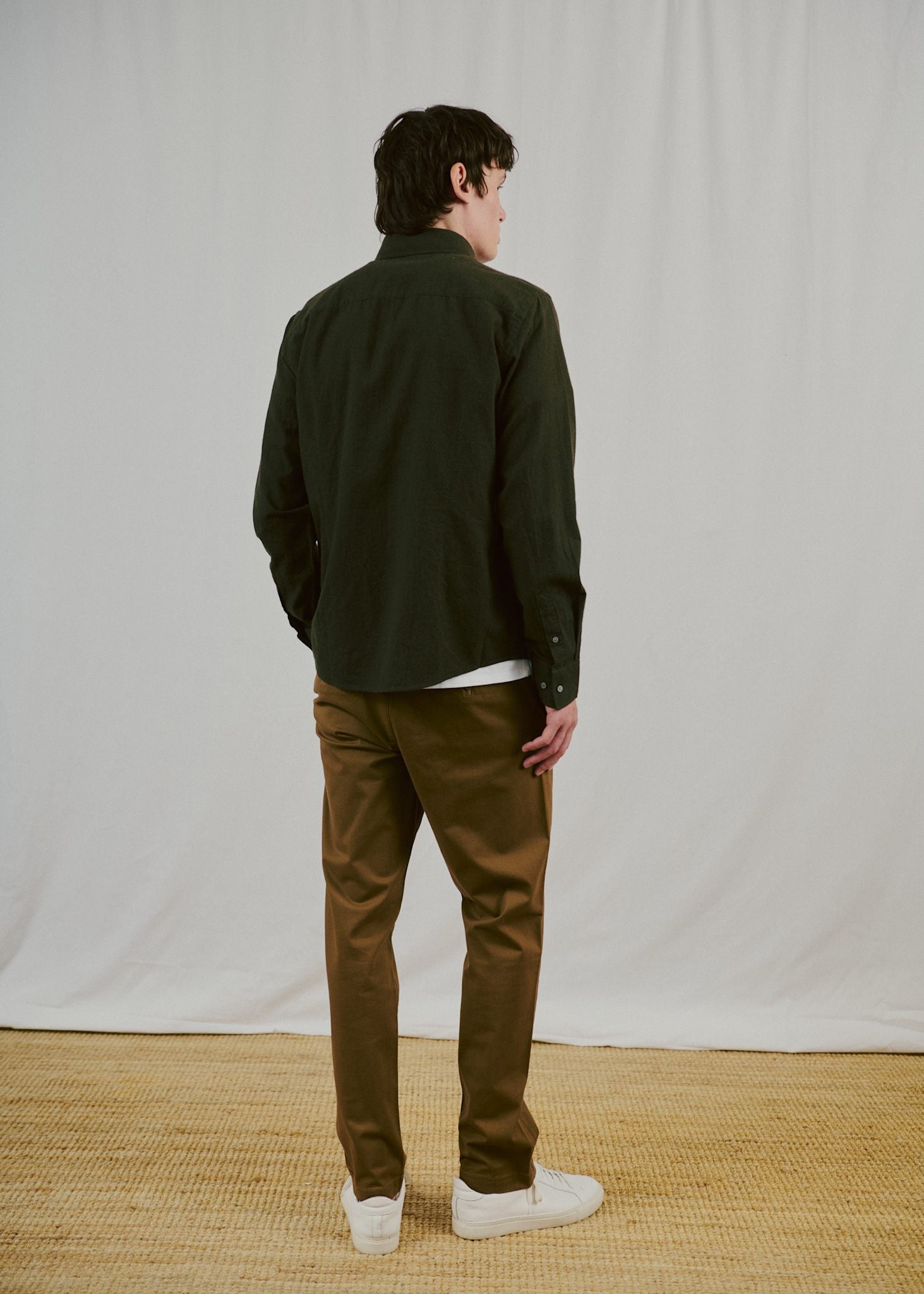 BS Akihito Casual Modern Fit Skjorta - Green