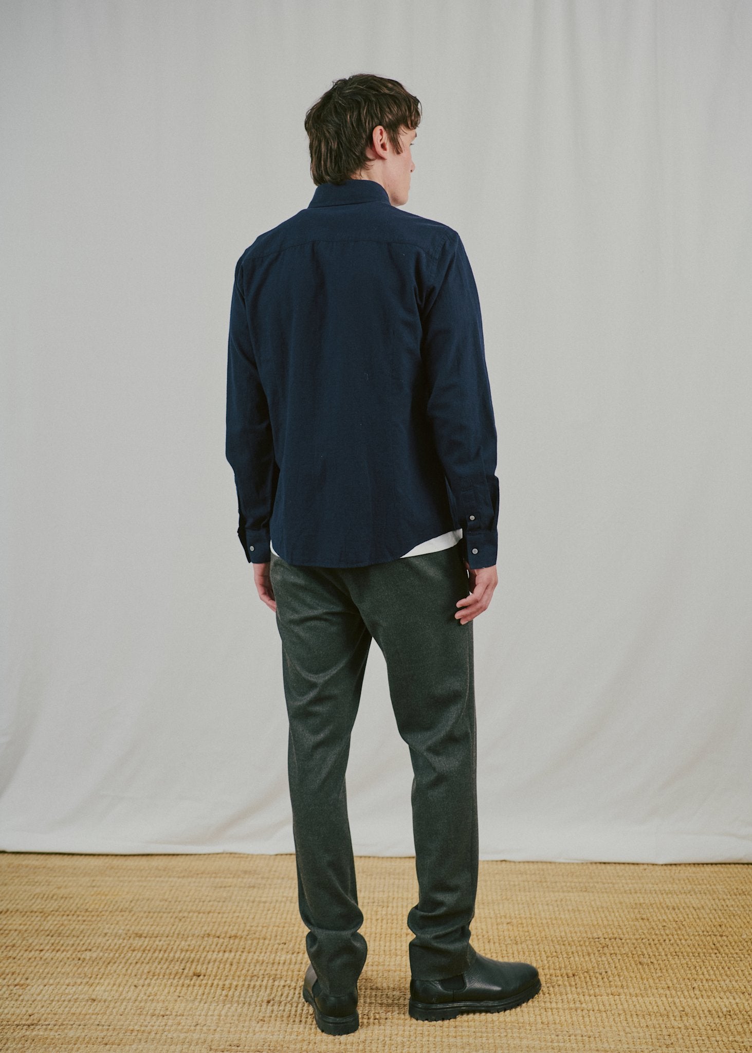 BS Akihito Casual Modern Fit Skjorta - Navy