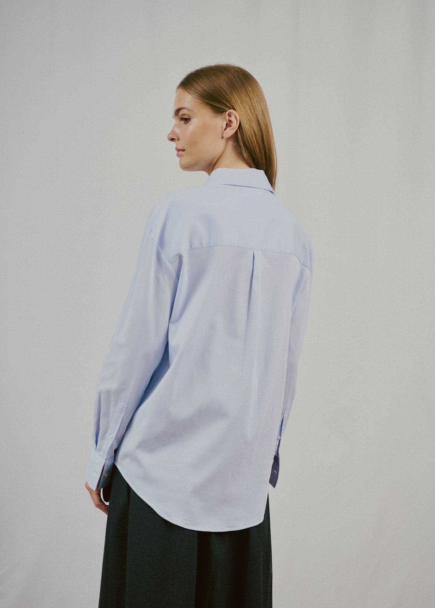 BS Elsie Regular Fit Skjorta - Light Blue/White