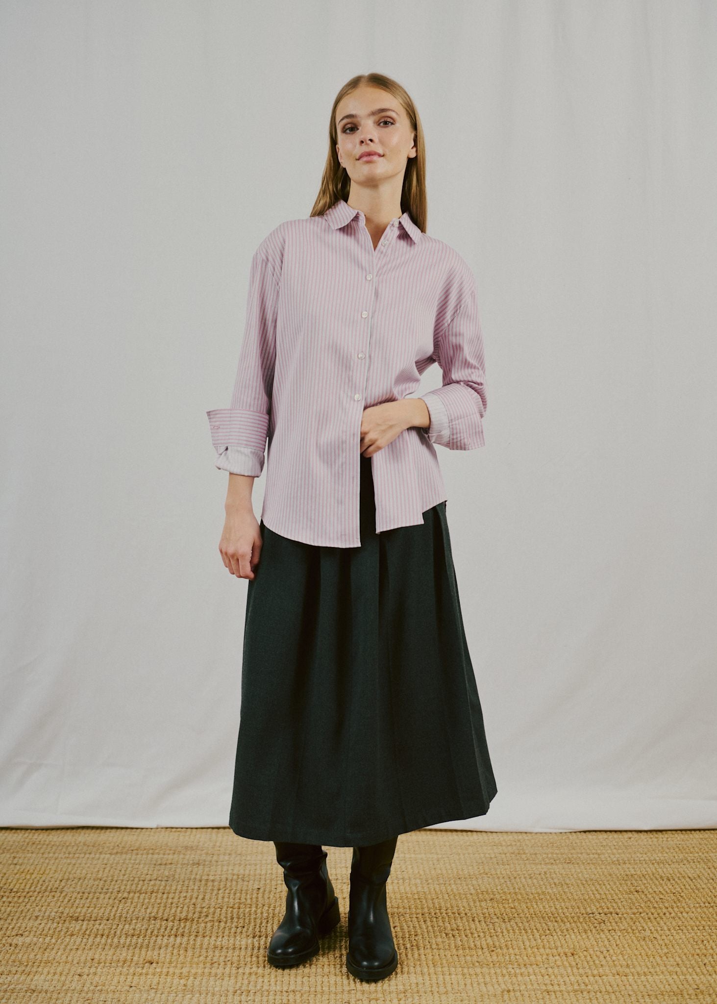 BS Elsie Regular Fit Skjorta - Pink/White