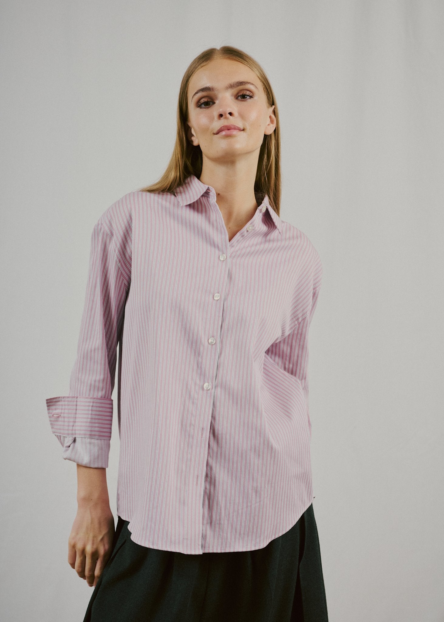 BS Elsie Regular Fit Skjorta - Pink/White