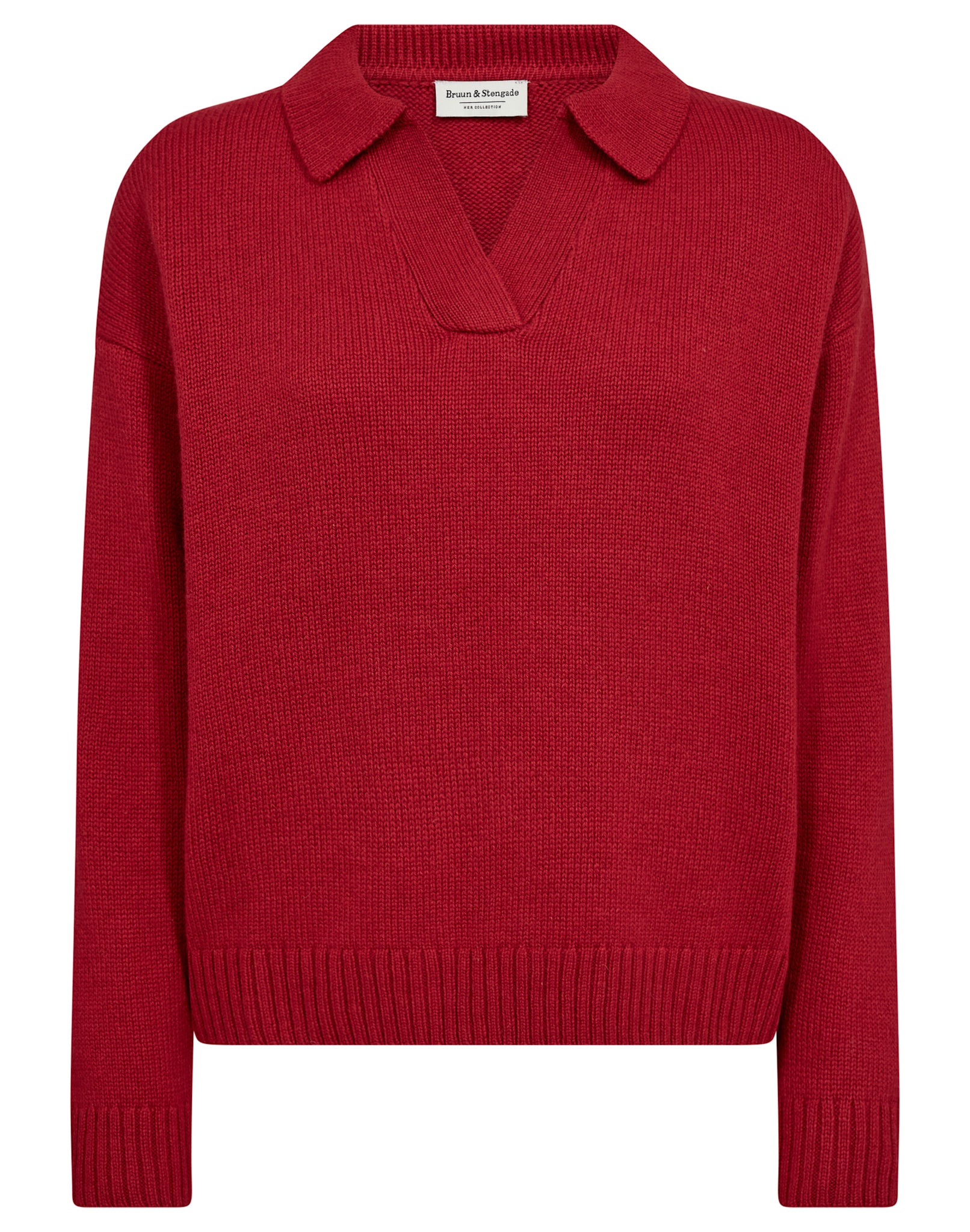 BS Hedwig Regular Fit Stickat - Red