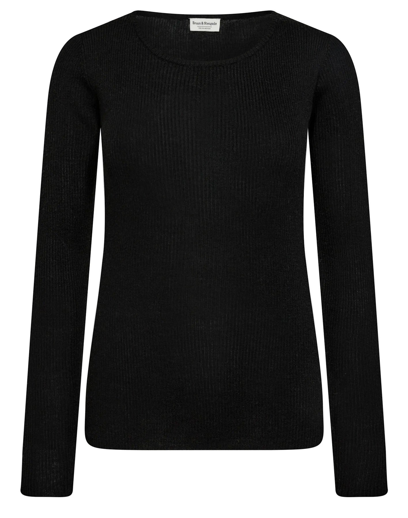 BS Asdis Regular Fit Stickat - Black