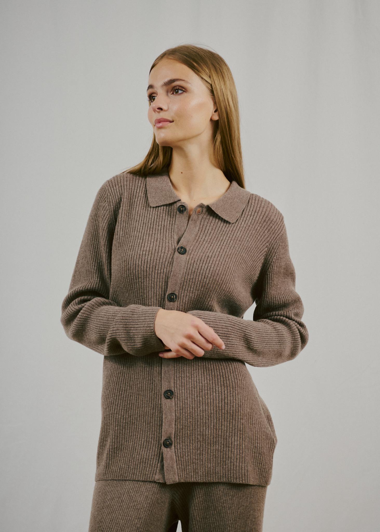 BS Adelheid Regular Fit Stickat - Mole