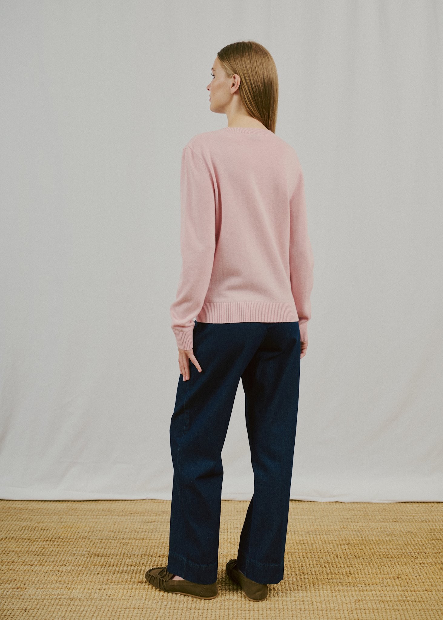 BS Brunhild Regular Fit Stickat - Chalk Pink