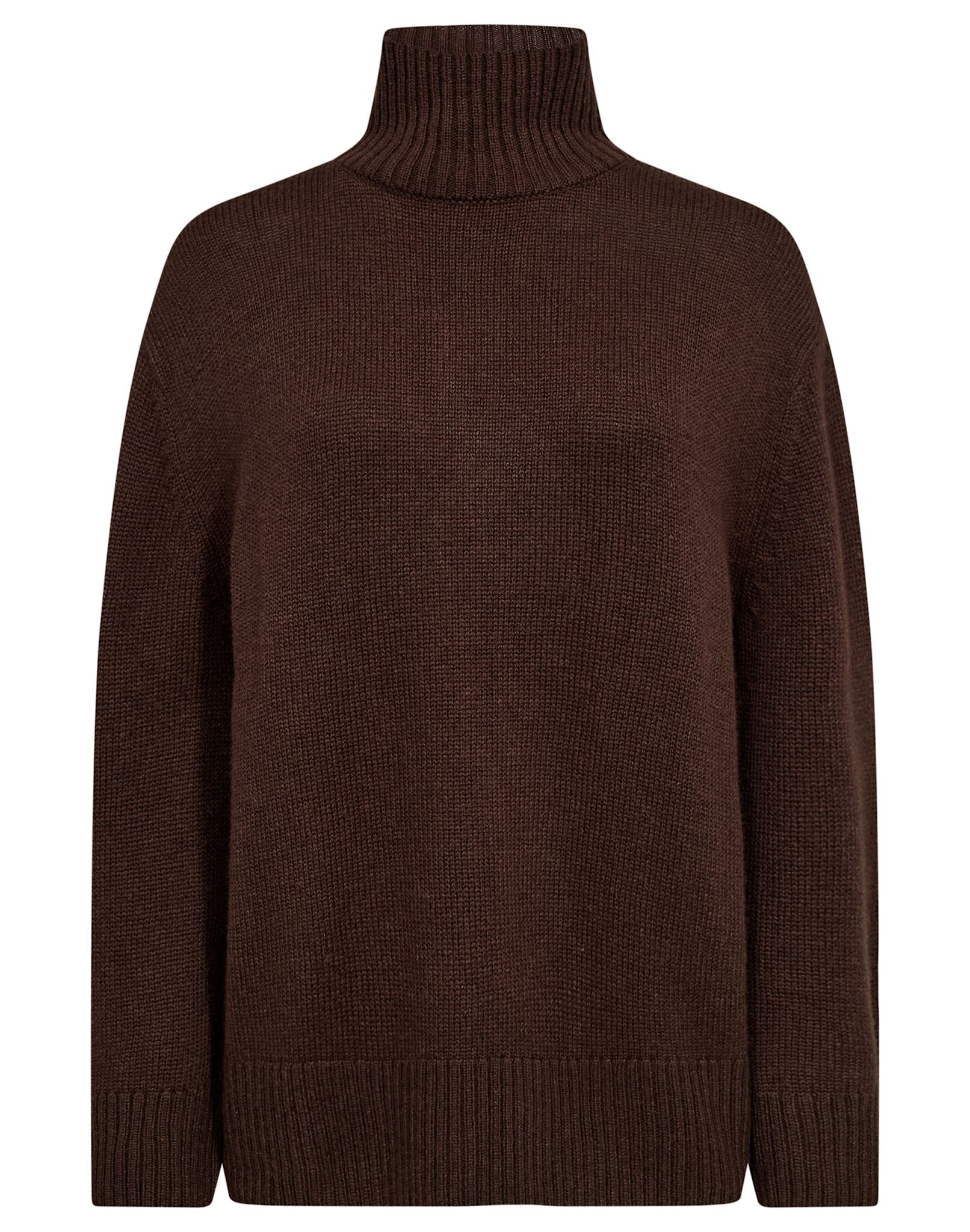 BS Emmeline Regular Fit Stickat - Dark Brown