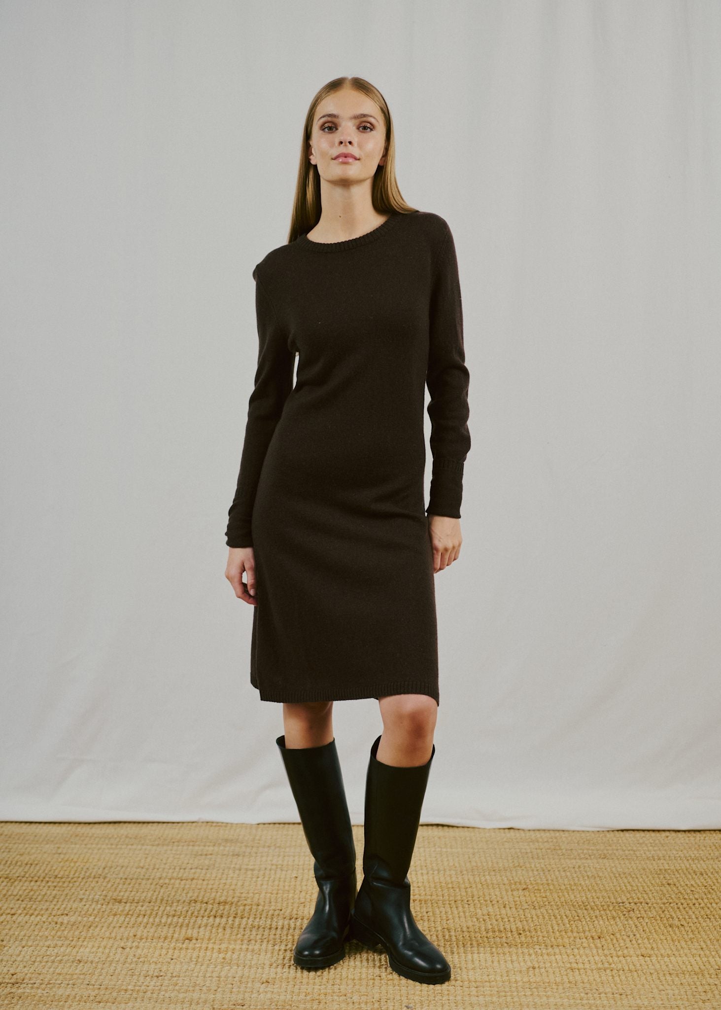 BS Iselin Regular Fit Klänning - Dark Brown