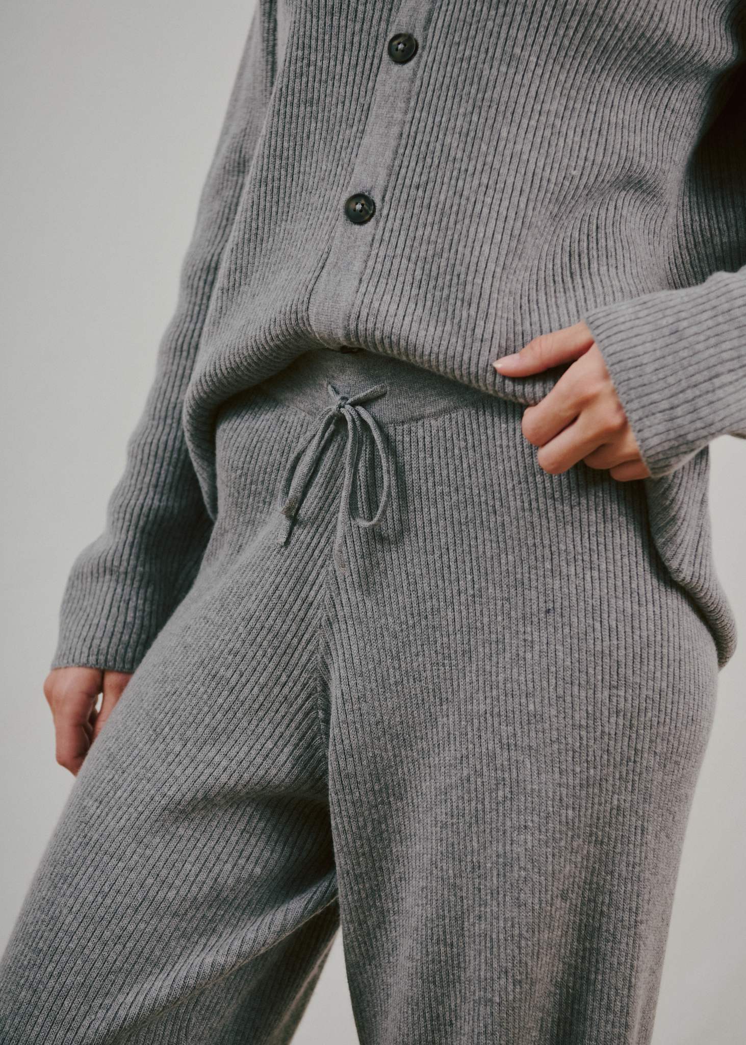 BS Agathe Regular Fit Byxor - Grey