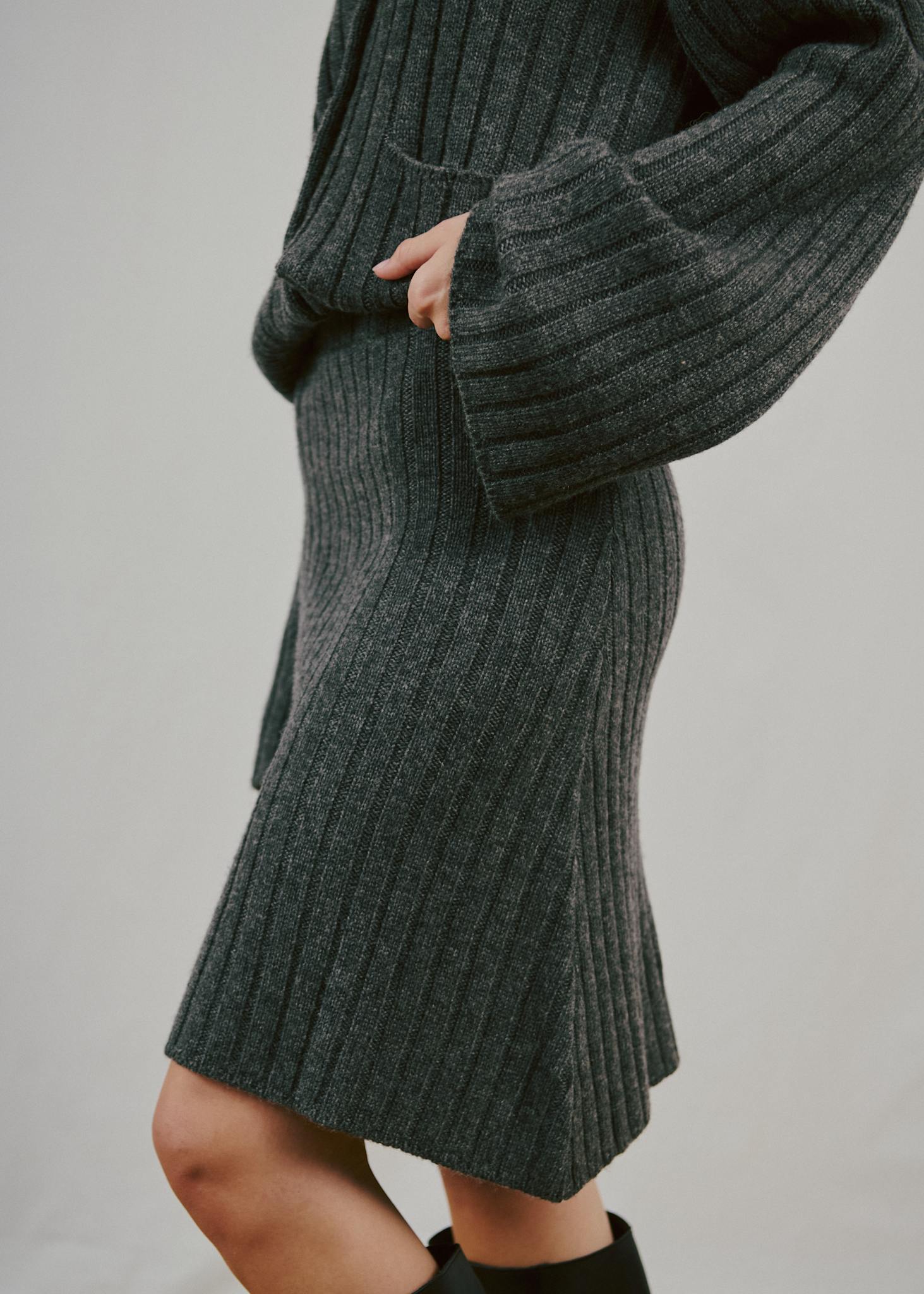 BS Katinka Regular Fit Kjol - Dark Grey