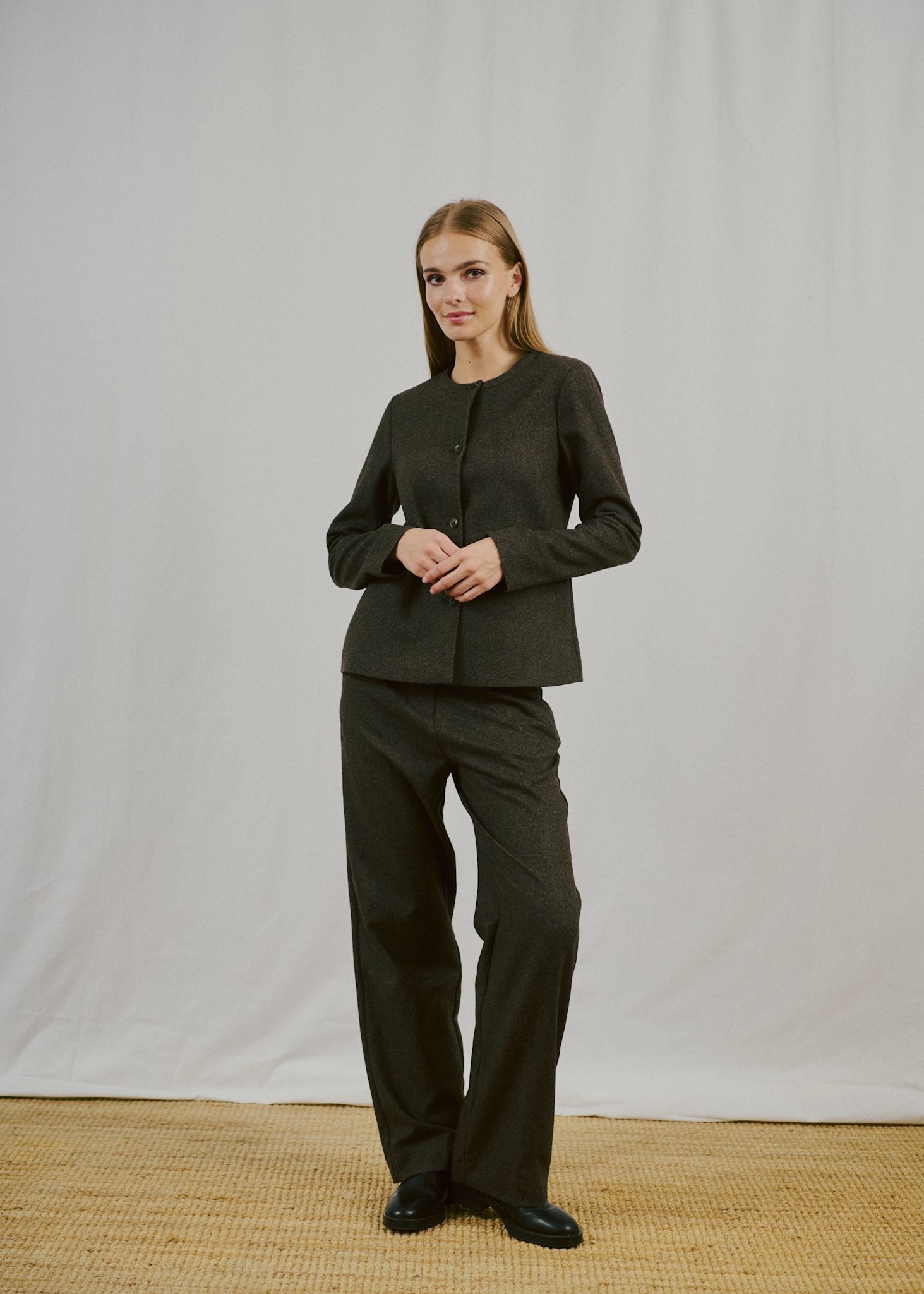 BS Helma Slim Fit Blazer - Dark Brown