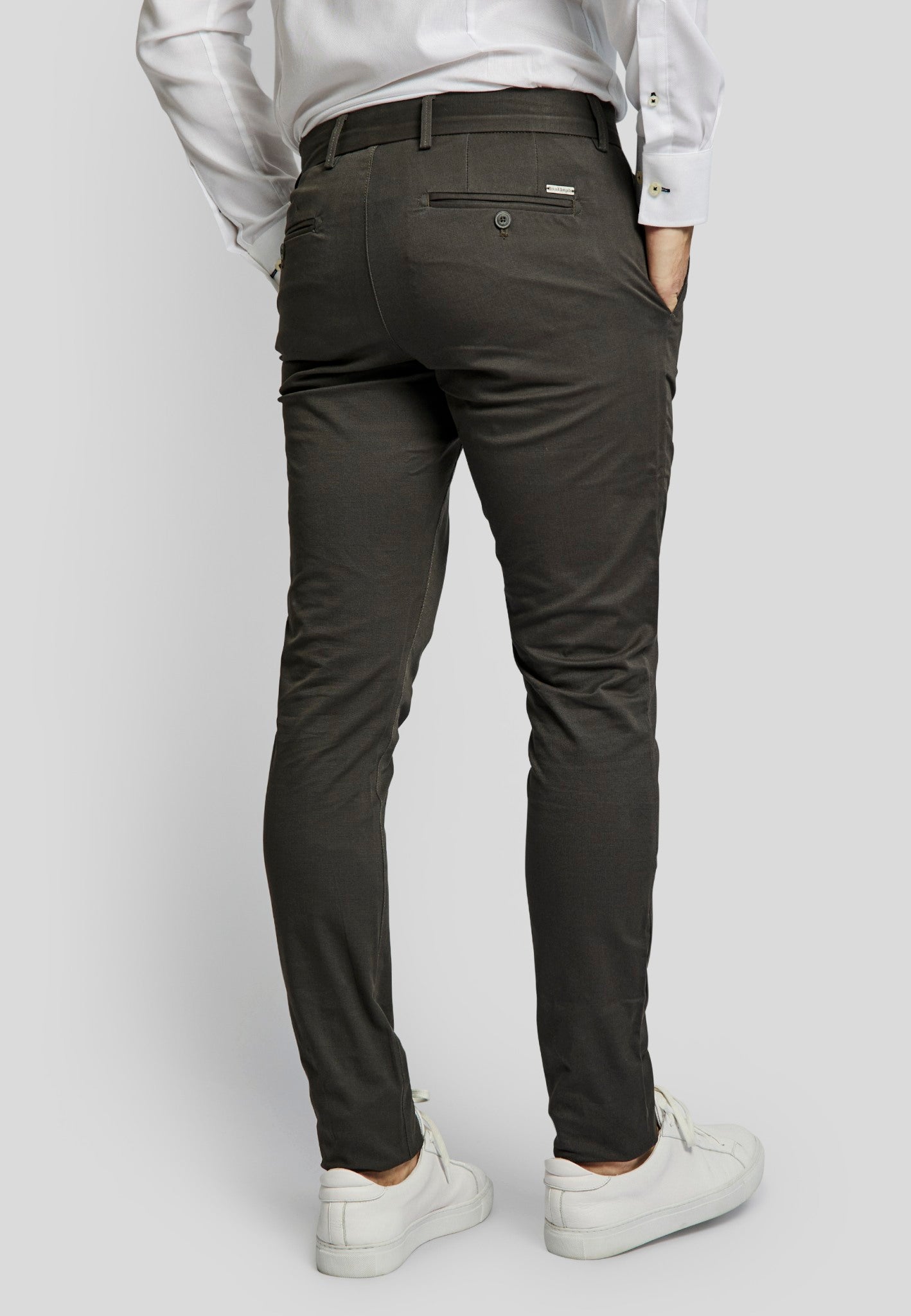 BS Anton Slim Fit Chinos - Mörkgrå