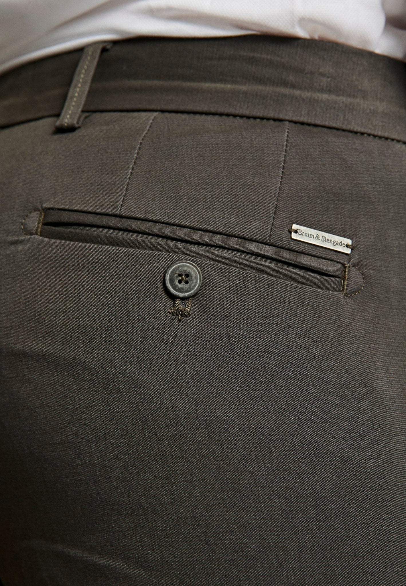 BS Anton Slim Fit Chinos - Mörkgrå