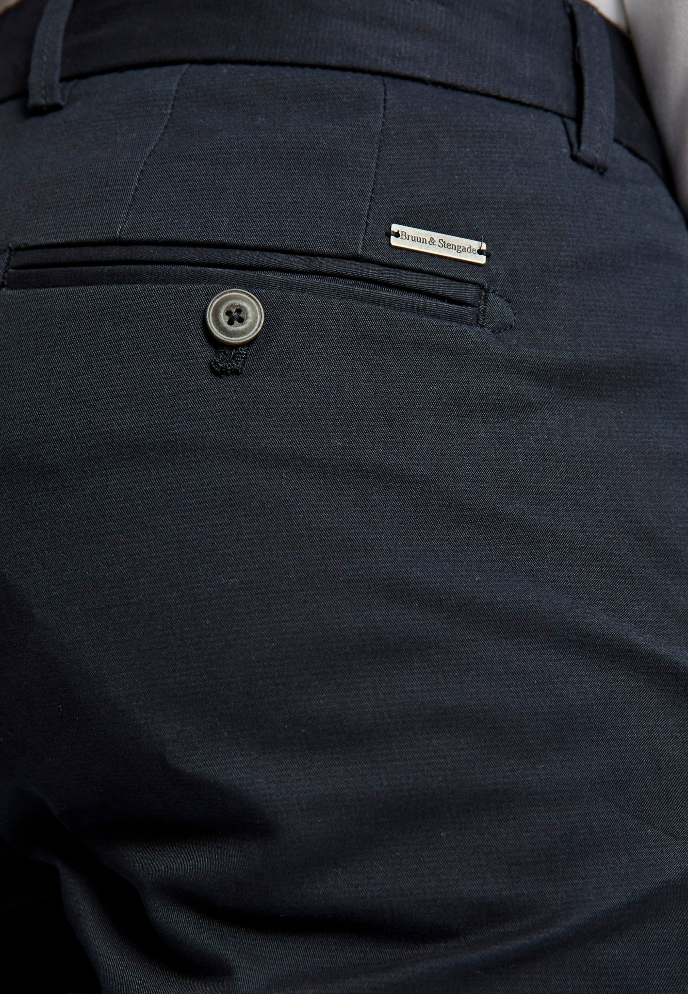 BS Anton Slim Fit Chinos - Marinblå