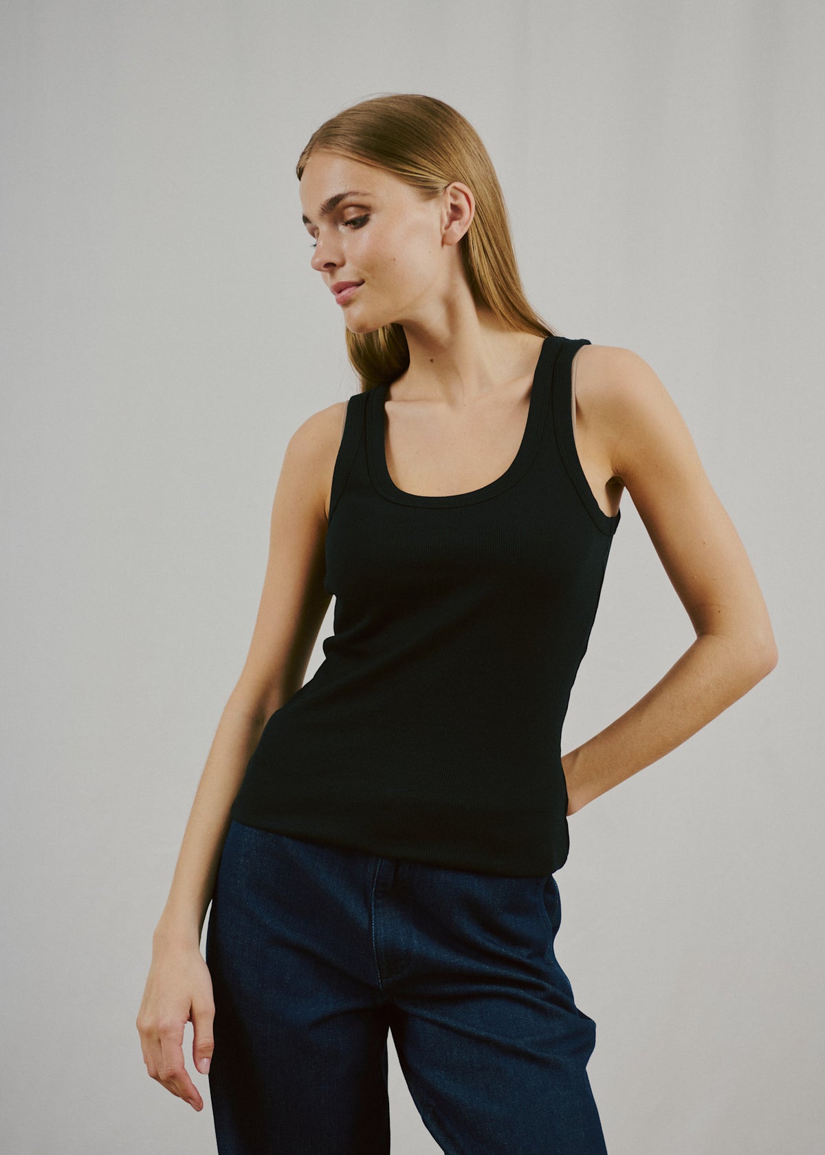BS Charlotte Regular Fit Topp - Black