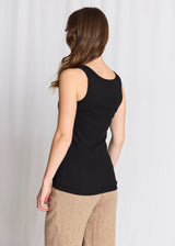 BS Charlotte Regular Fit Topp - Black