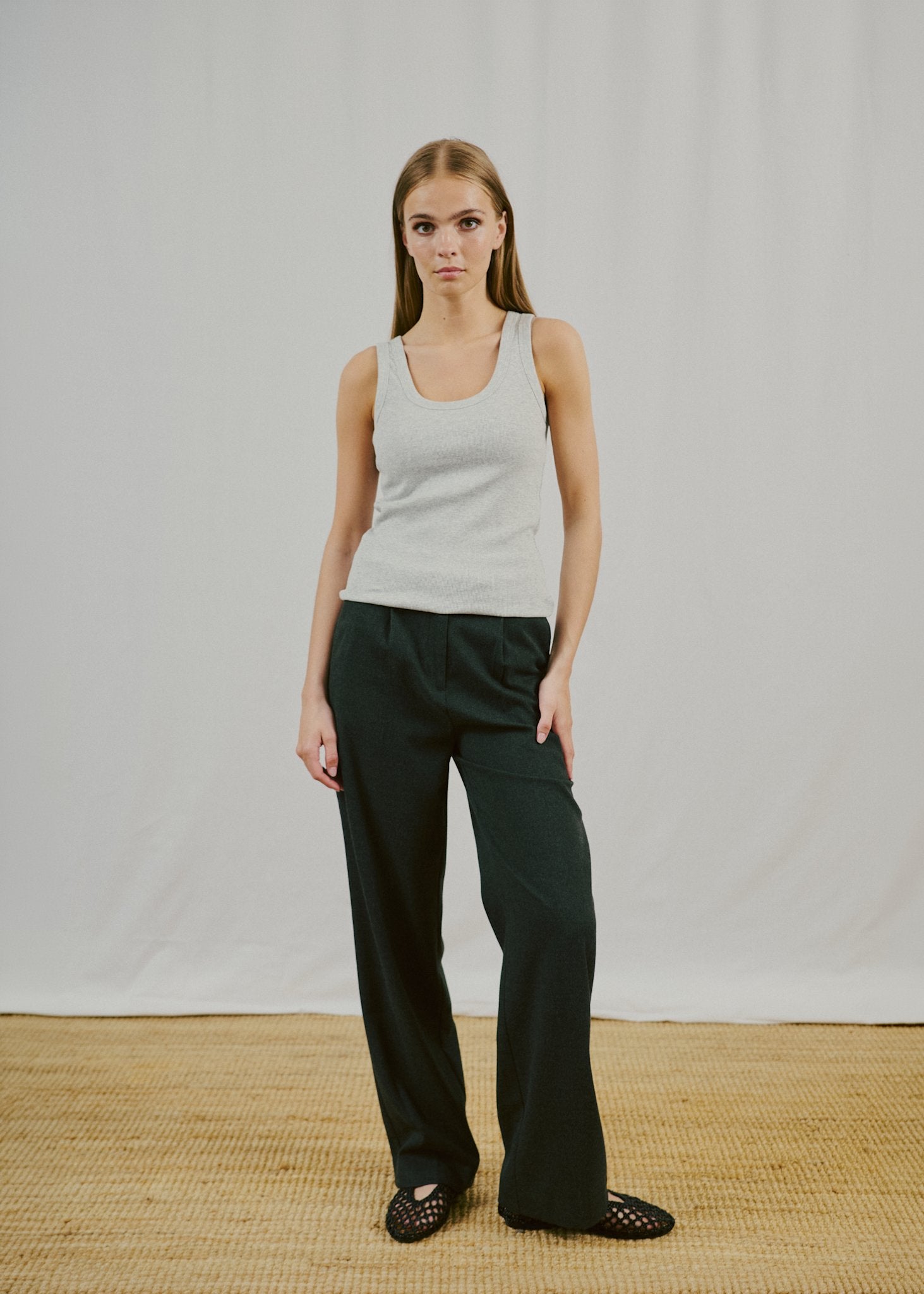 BS Charlotte Regular Fit Topp - Light Grey