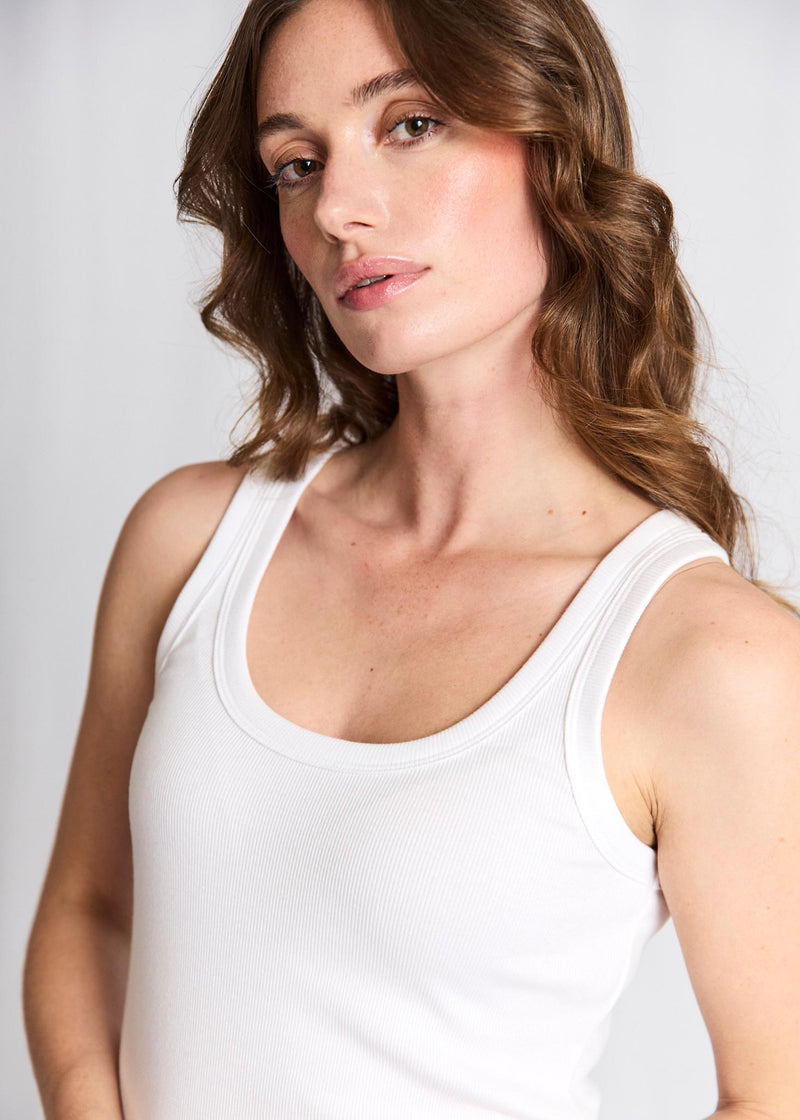 BS Charlotte Regular Fit Topp - White