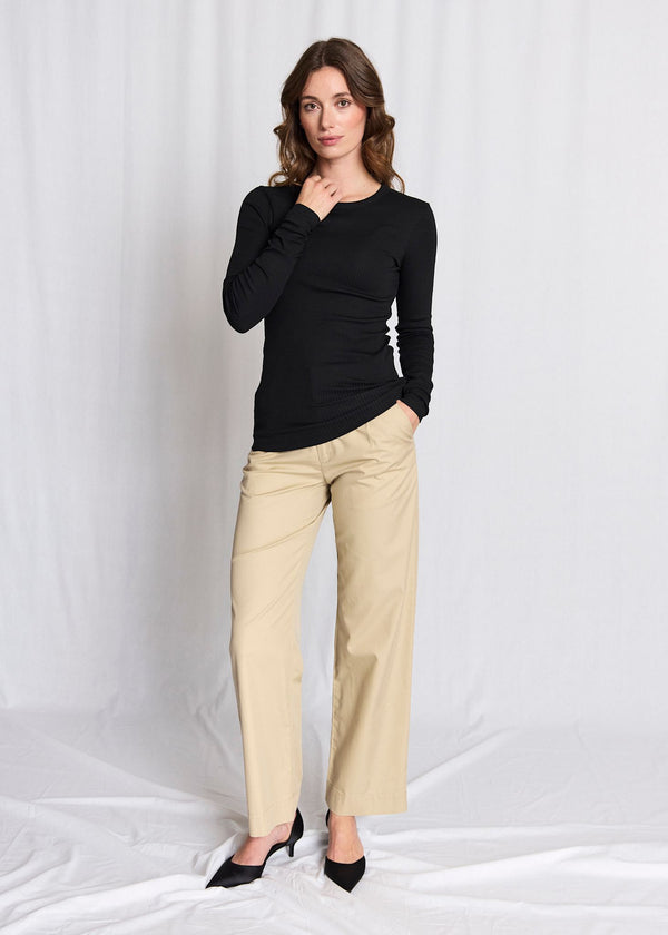 BS Margrethe Långärmad T-Shirt - Black