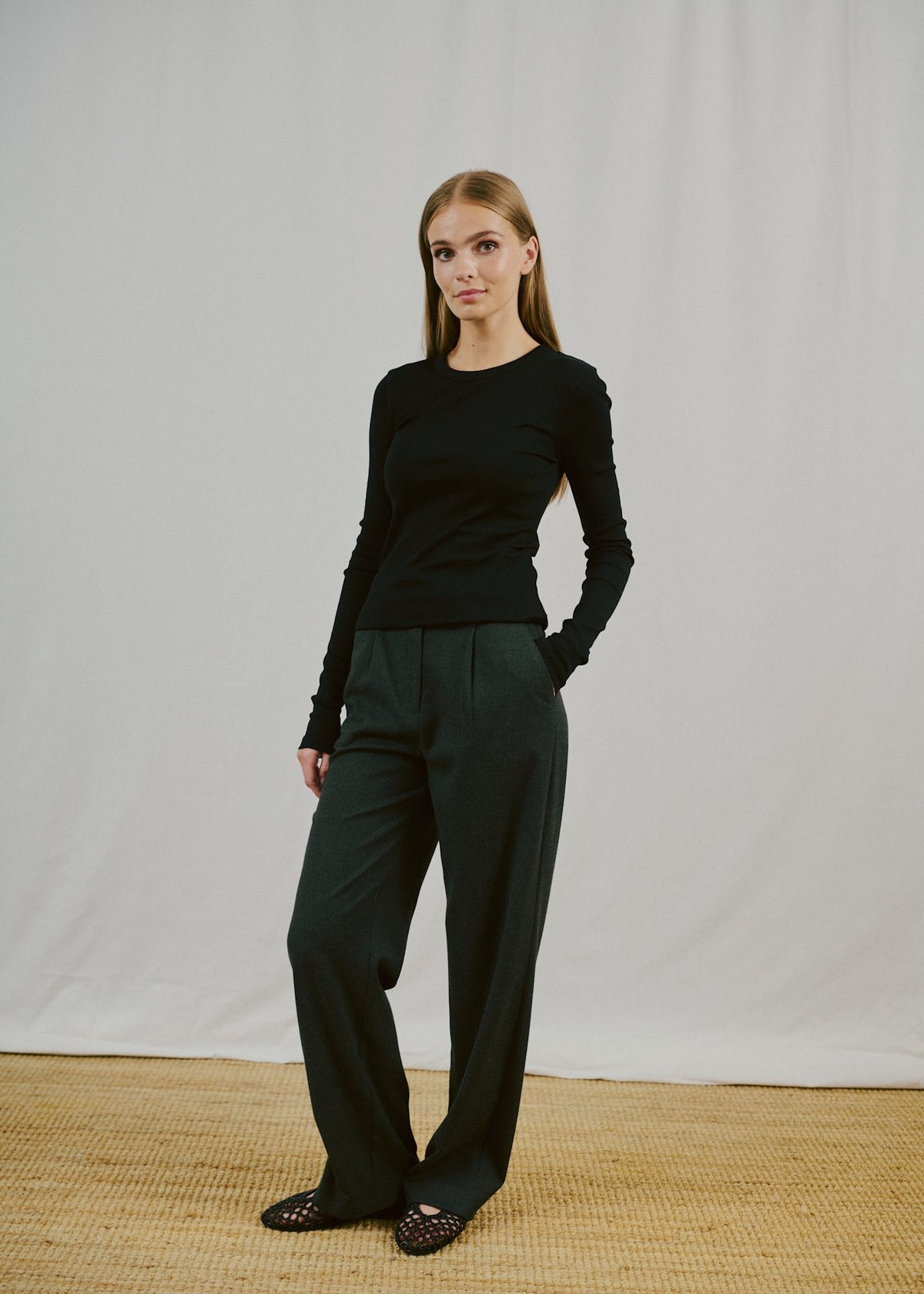 BS Margrethe Långärmad T-Shirt - Black