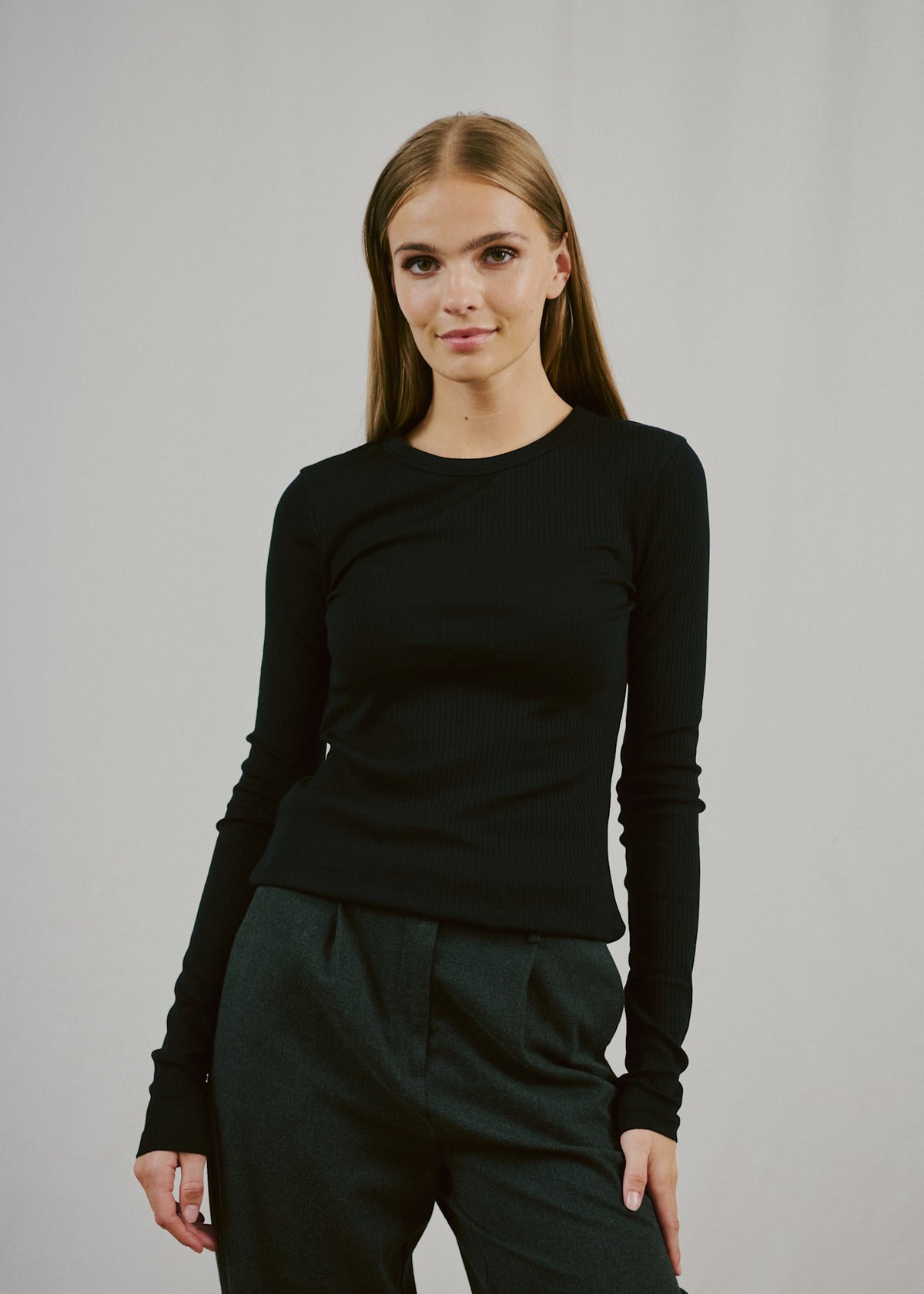 BS Margrethe Långärmad T-Shirt - Black
