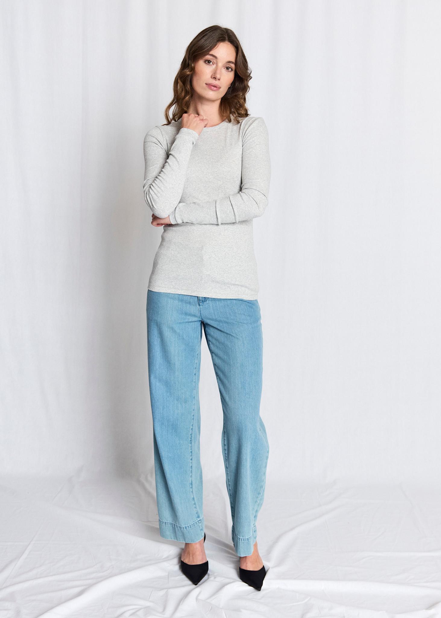 BS Margrethe Långärmad T-Shirt - Light Grey