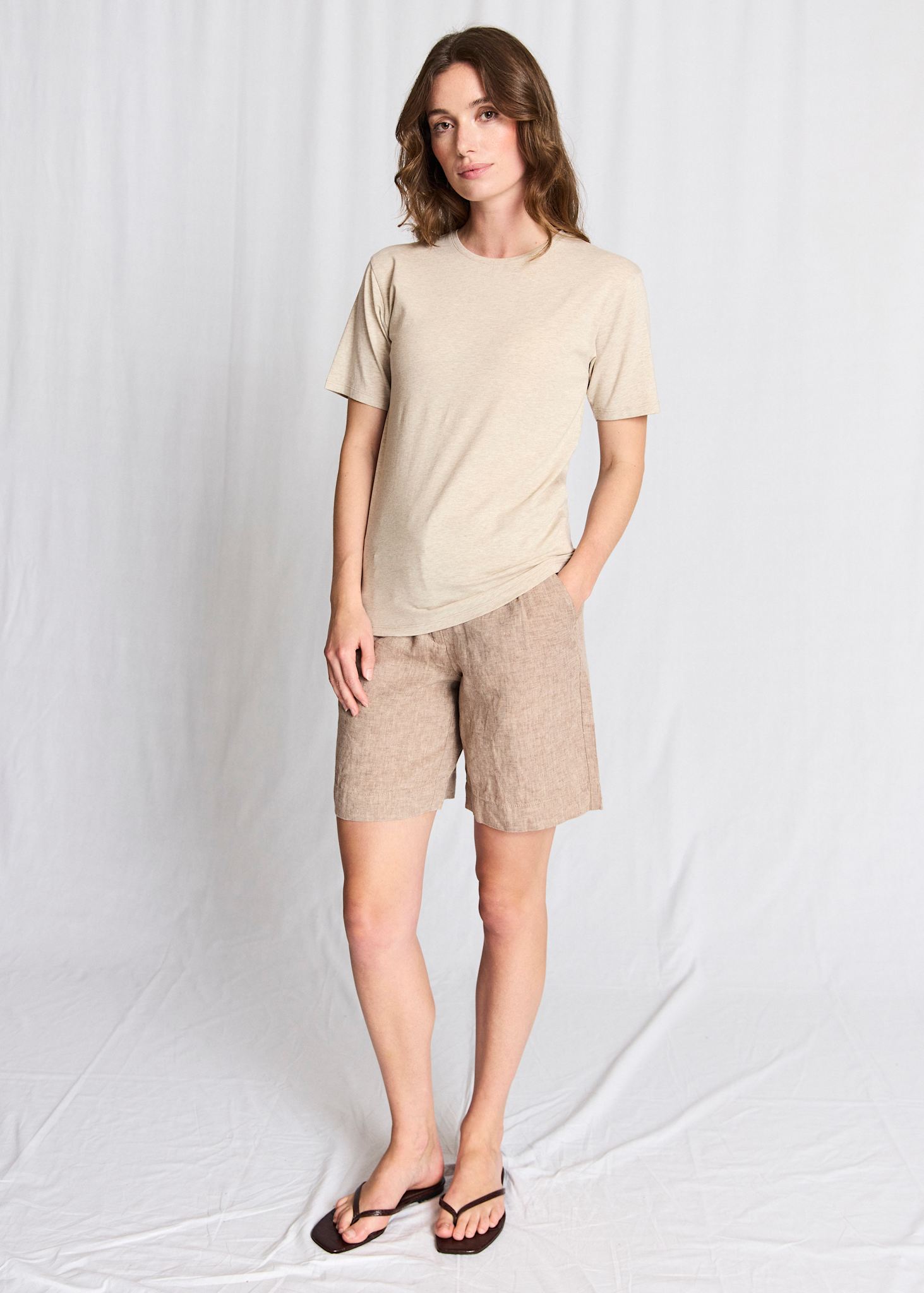 BS Abelone Slim Fit T-shirt - Sand
