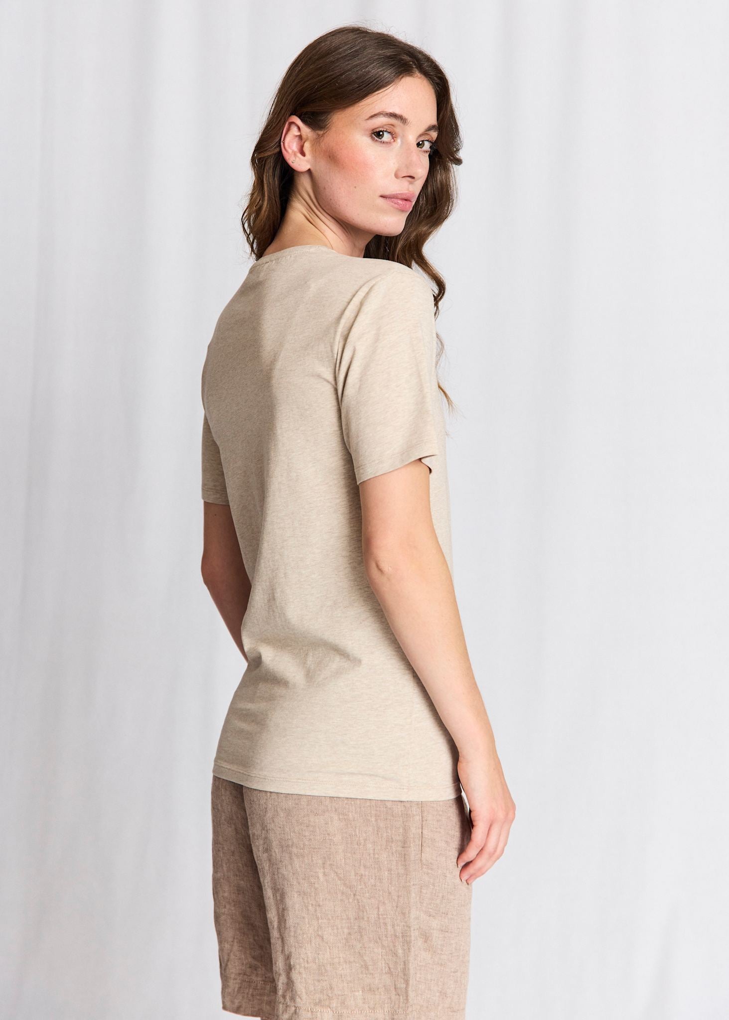 BS Abelone Slim Fit T-shirt - Sand