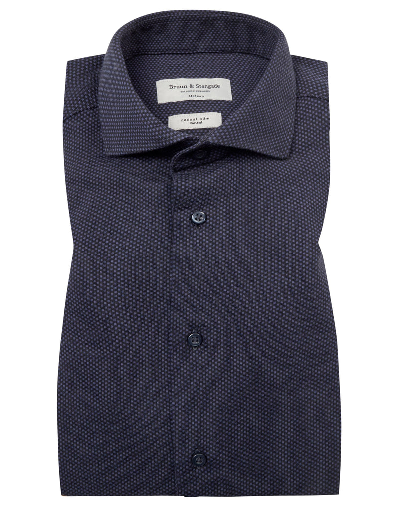 BS Ablie Casual Slim Fit Skjorta - Navy/Black