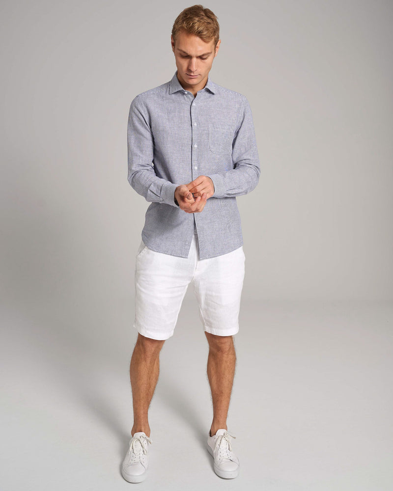 BS Fernando Casual Modern Fit Skjorta - Blue/White