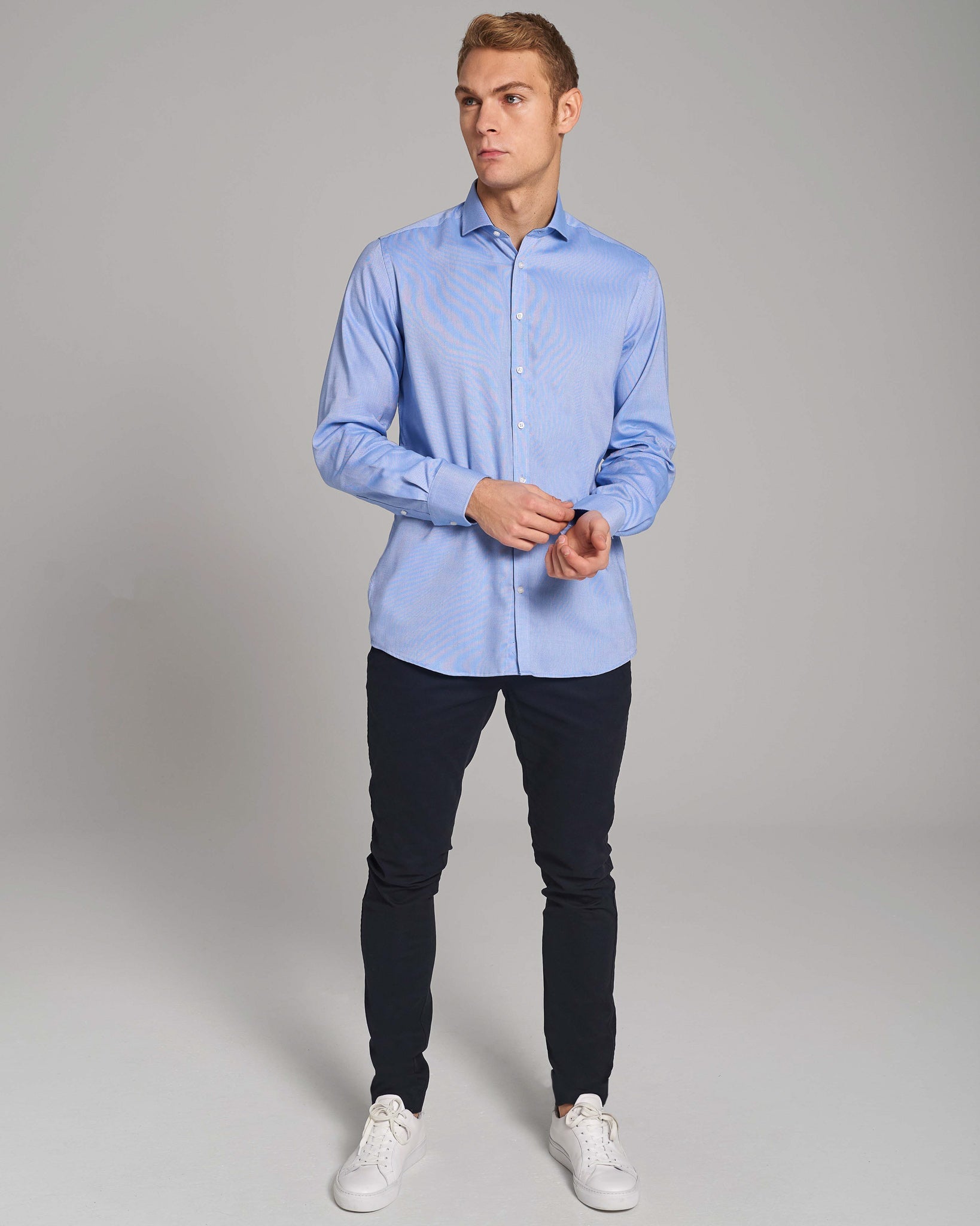 BS Ash Modern Fit Skjorta - Blue