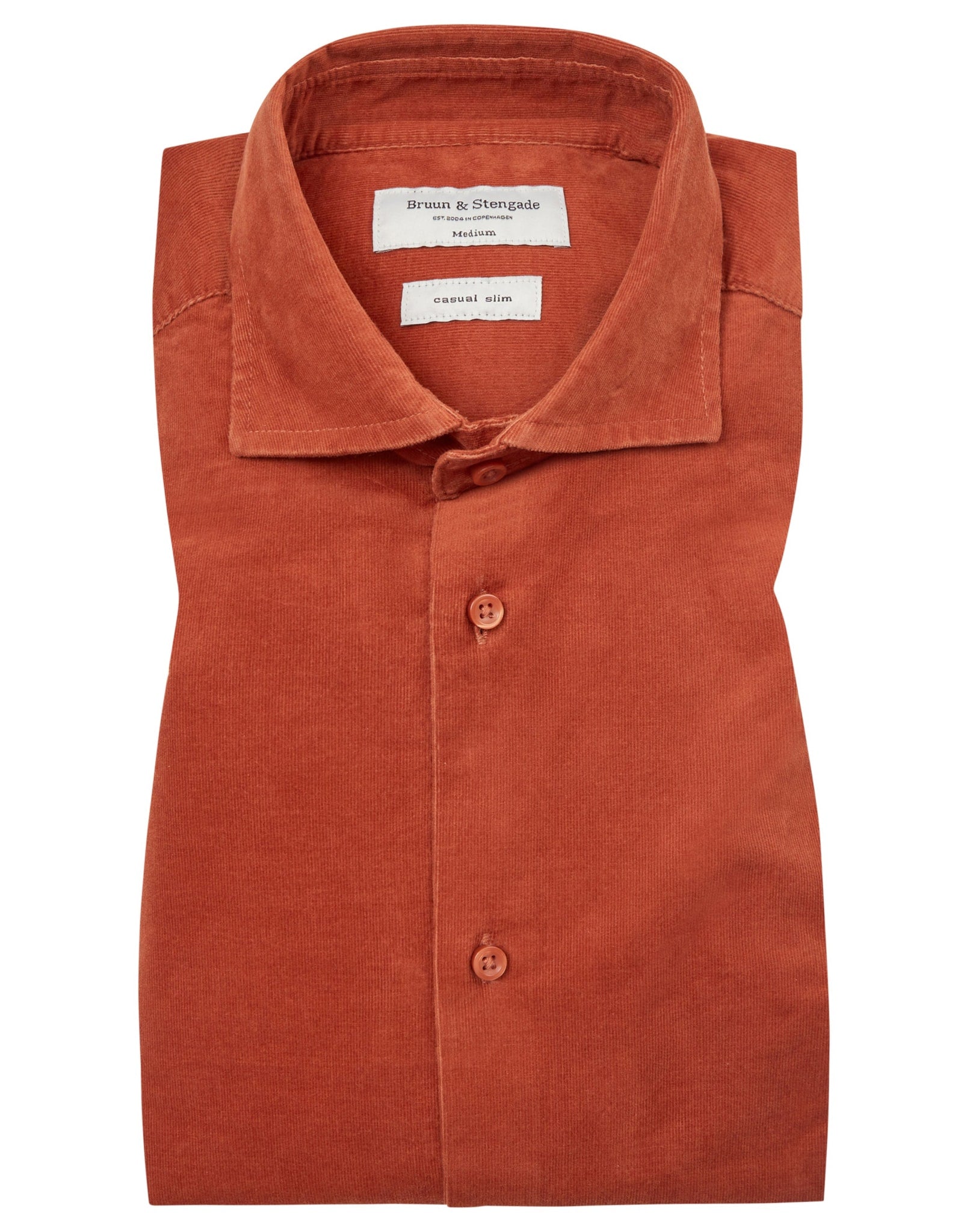 BS Assan Casual Slim Fit Skjorta - Orange