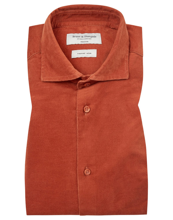 BS Assan Casual Slim Fit Skjorta - Orange