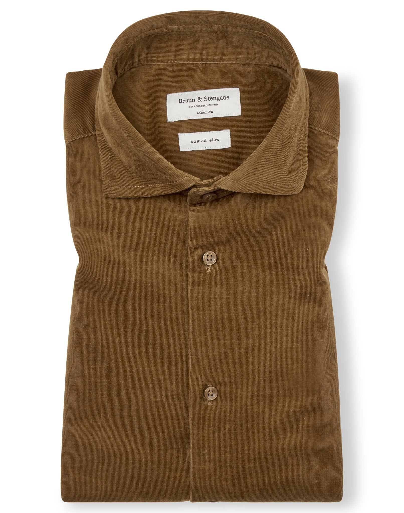 BS Assan Casual Slim Fit Skjorta - Ockra