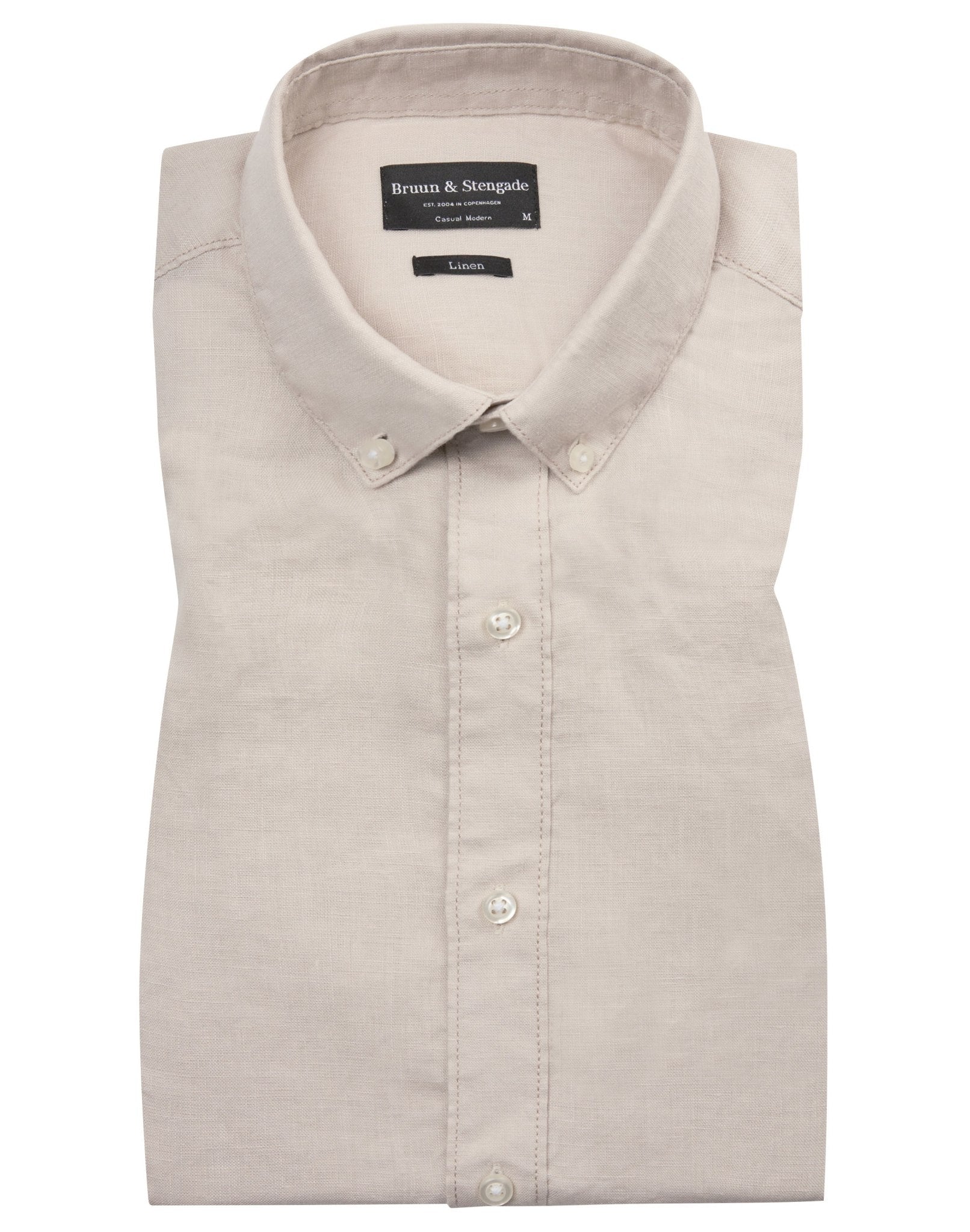 BS Carlos Casual Modern Fit Skjorta - Sand