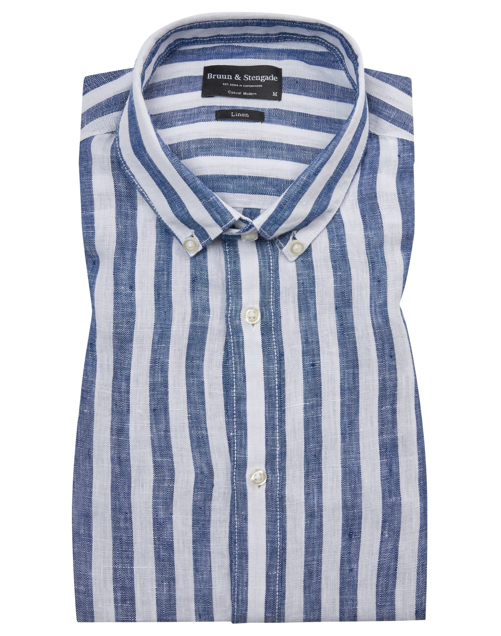 BS Esteban Casual Modern Fit Skjorta - Blå/Vit