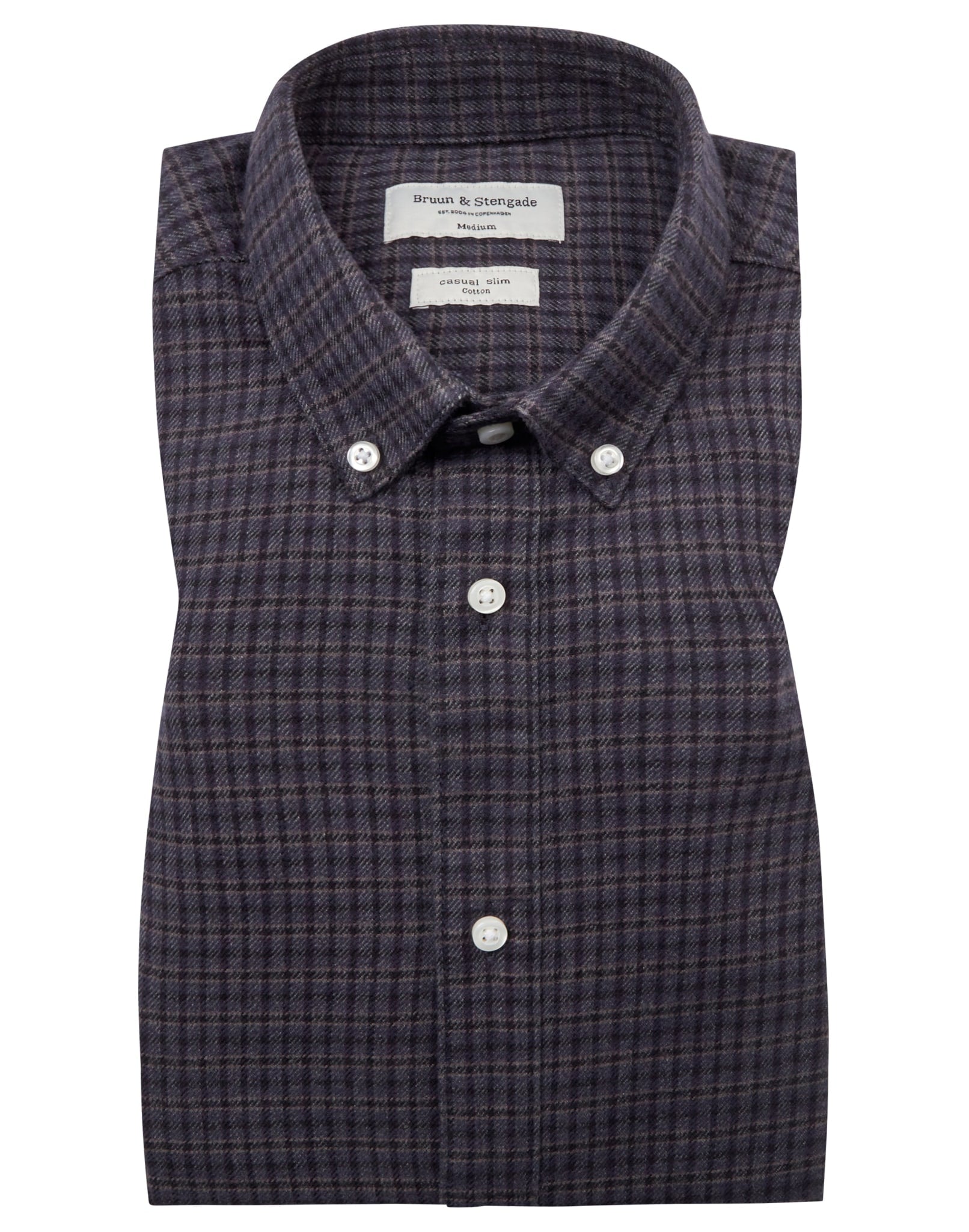 BS Hamza Casual Slim Fit Skjorta - Thunder