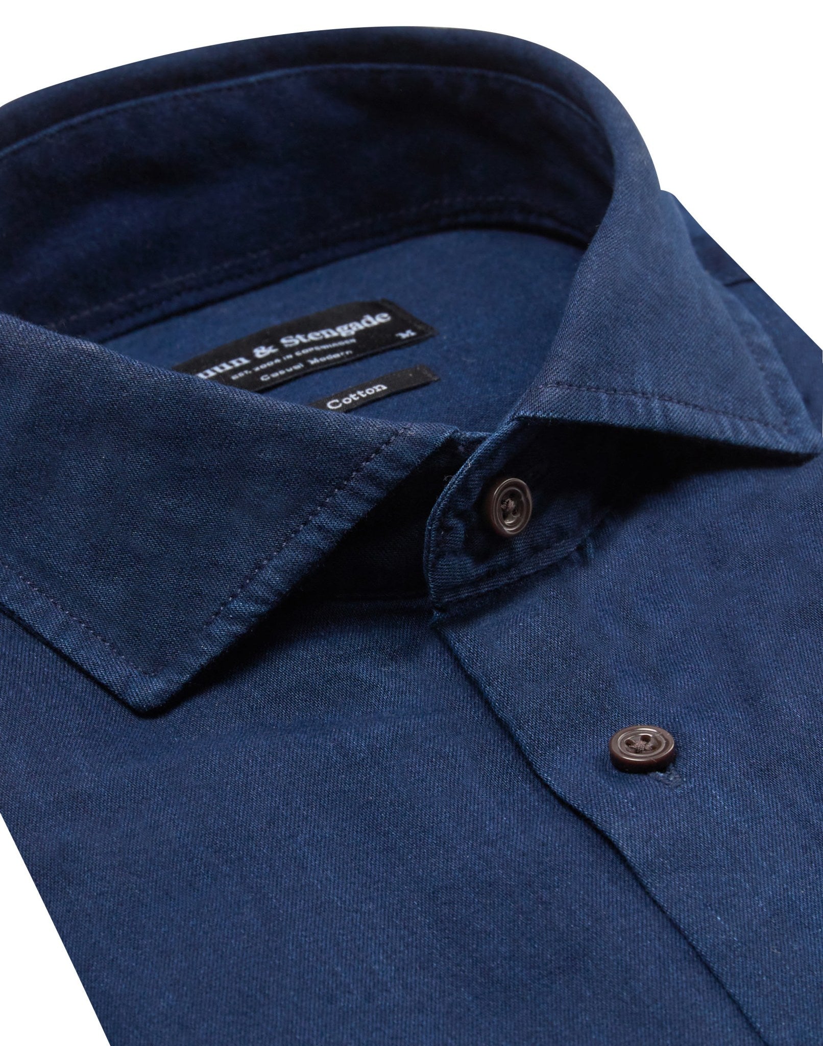BS Lando Casual Modern Fit Skjorta - Mörk indigo
