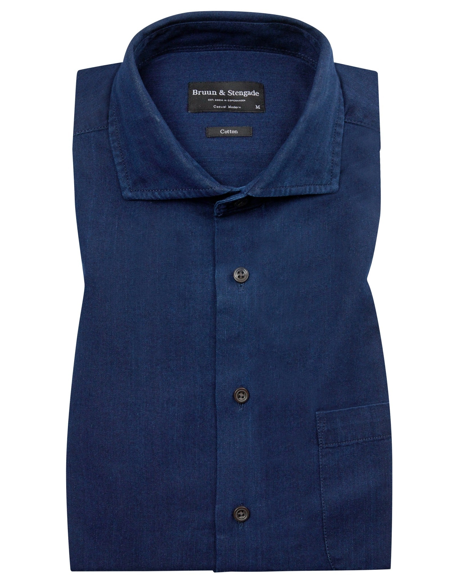 BS Lando Casual Modern Fit Skjorta - Mörk indigo