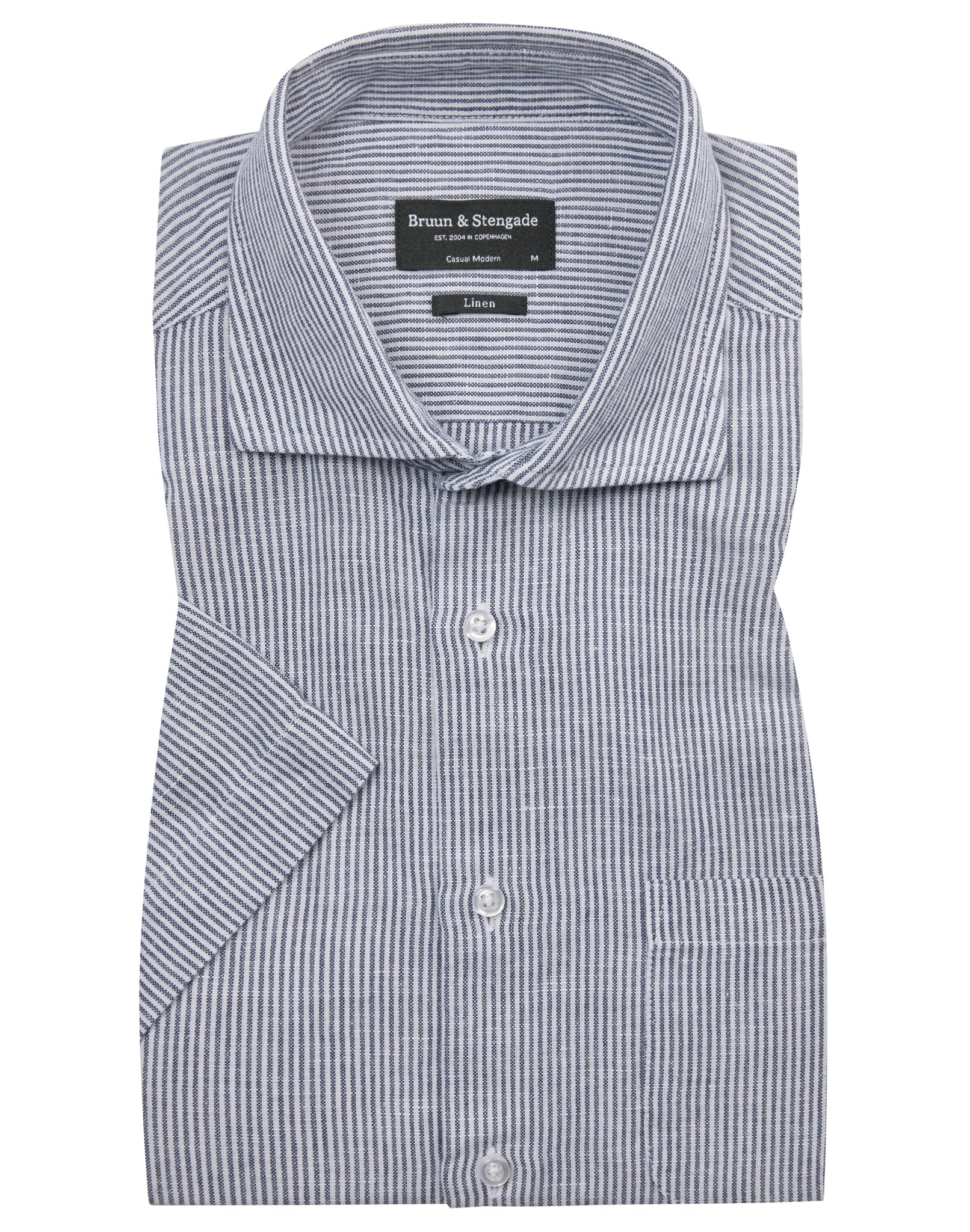 BS Lewis Casual Modern Fit Skjorta - Blå/Vit