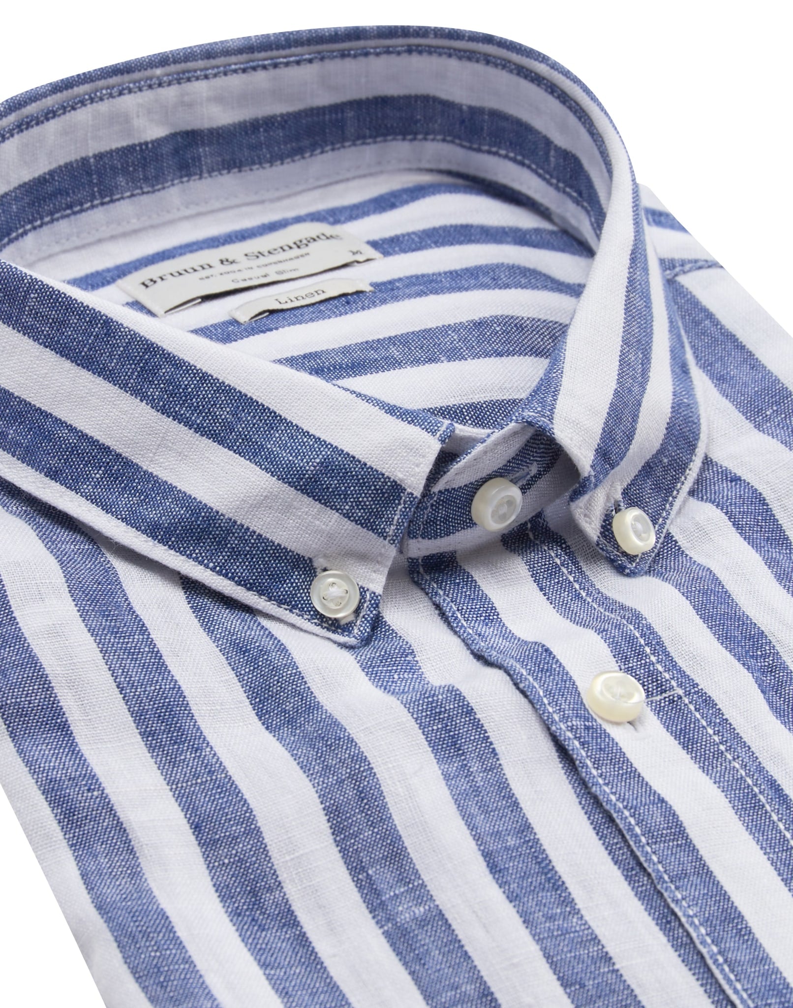 BS Ocon Casual Slim Fit Skjorta - Blue/White