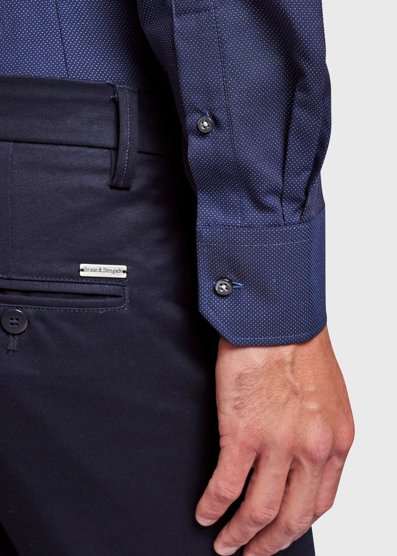 BS Owen Slim Fit Skjorta - Navy