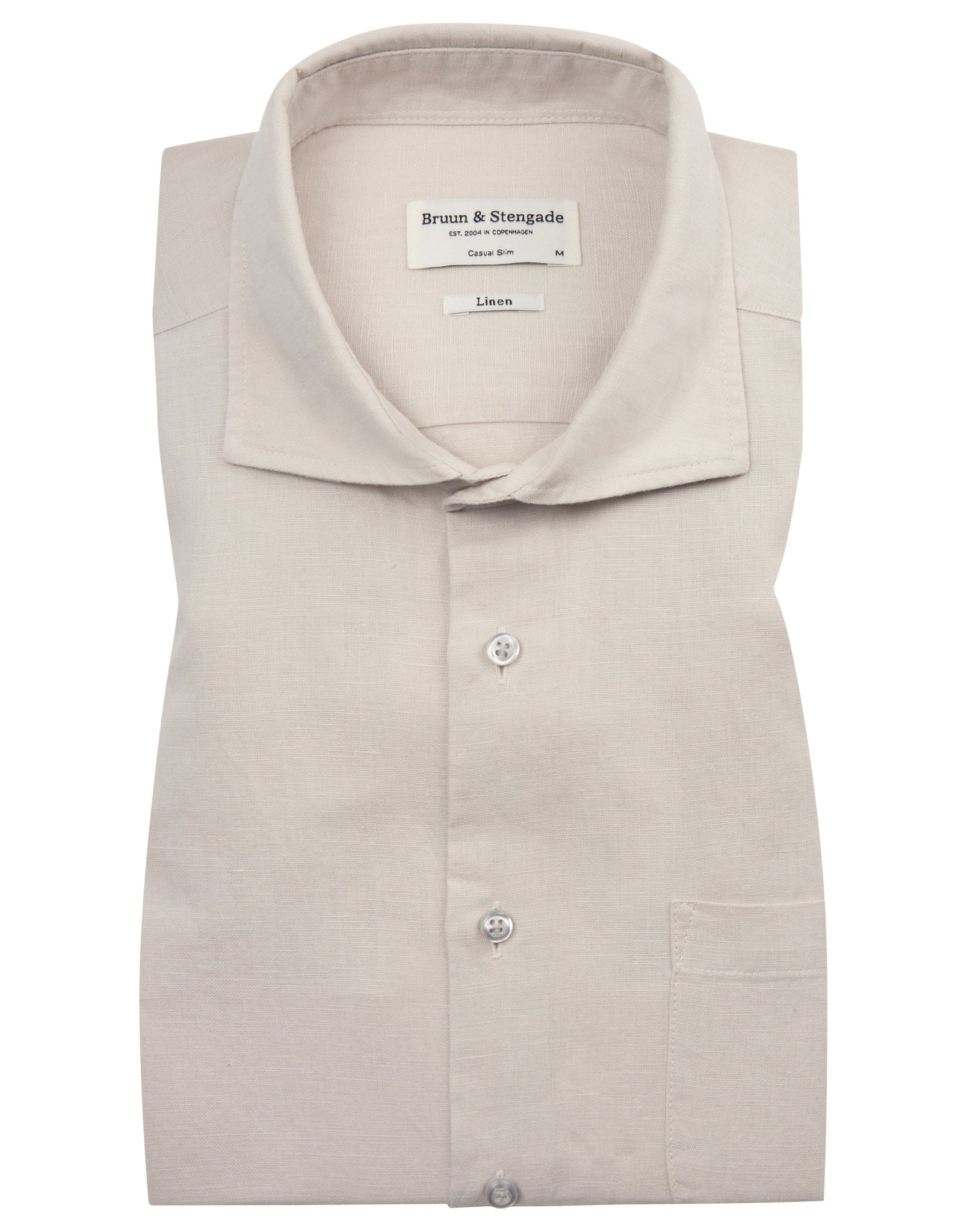 BS Ricciardo Casual Slim Fit Skjorta - Sand