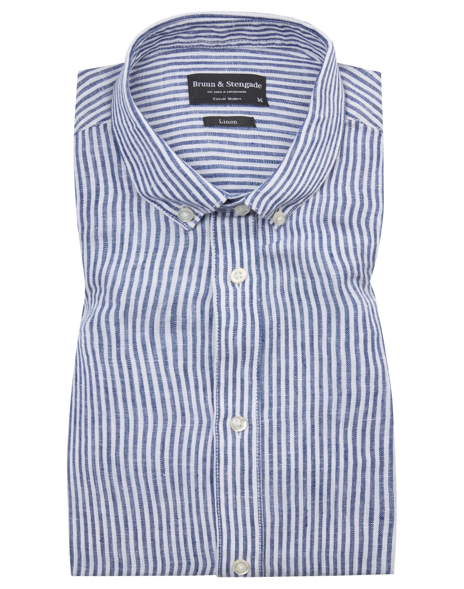 BS Valtteri Casual Modern Fit Skjorta - Navy/White