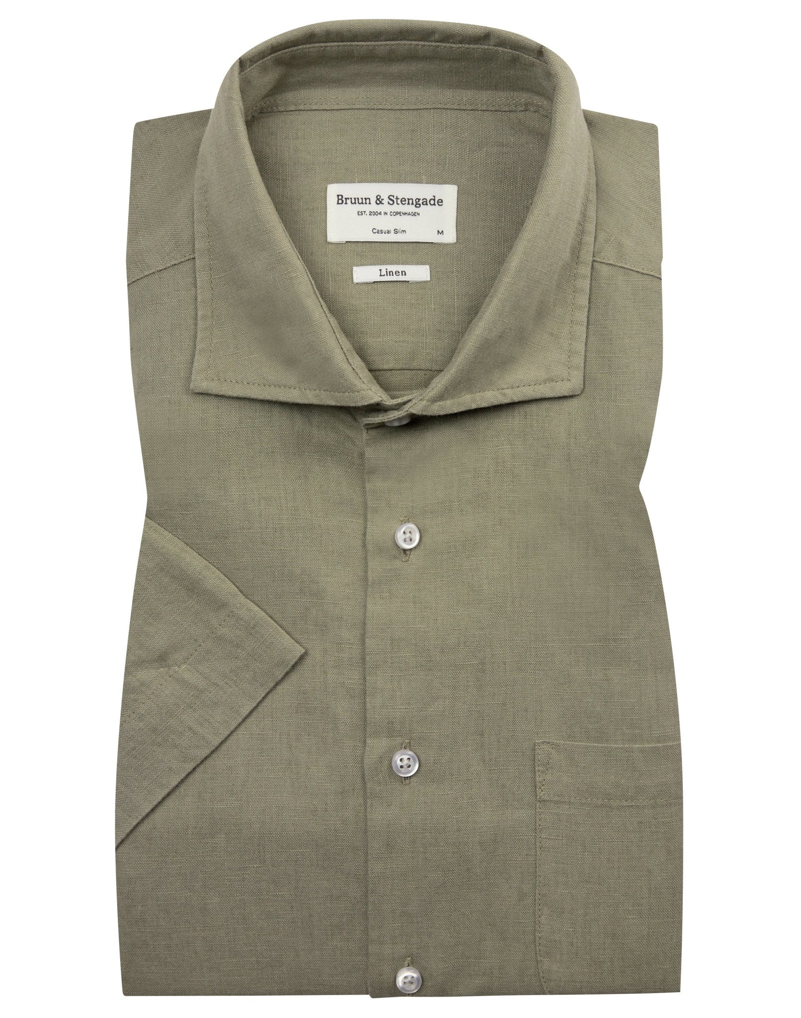 BS Verstappen Casual Slim Fit Skjorta - Army